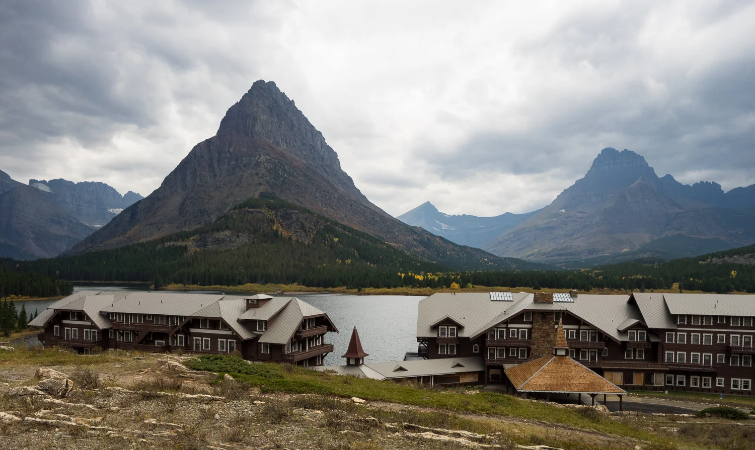 Many Glacier Hotel at Swiftcurrent Lake (September 2015)