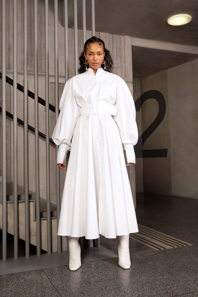 Cotton Poplin Shirt Dress  R U E D I