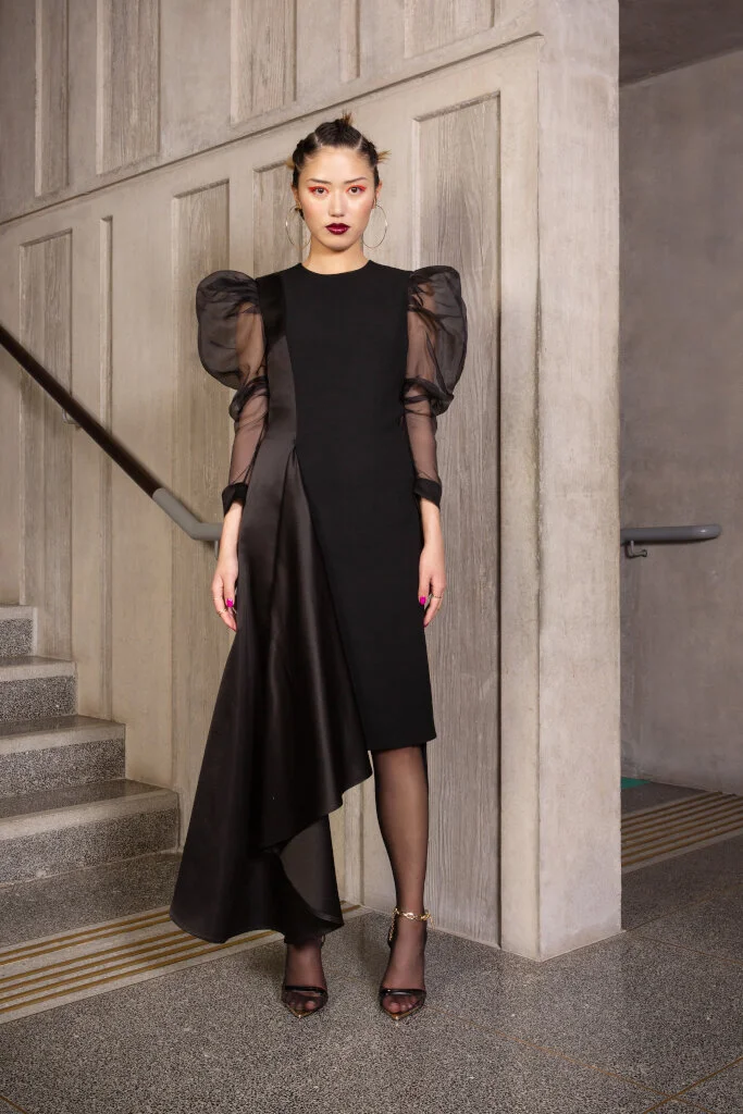 Puff Sleeve Evening Dress — R U E D I