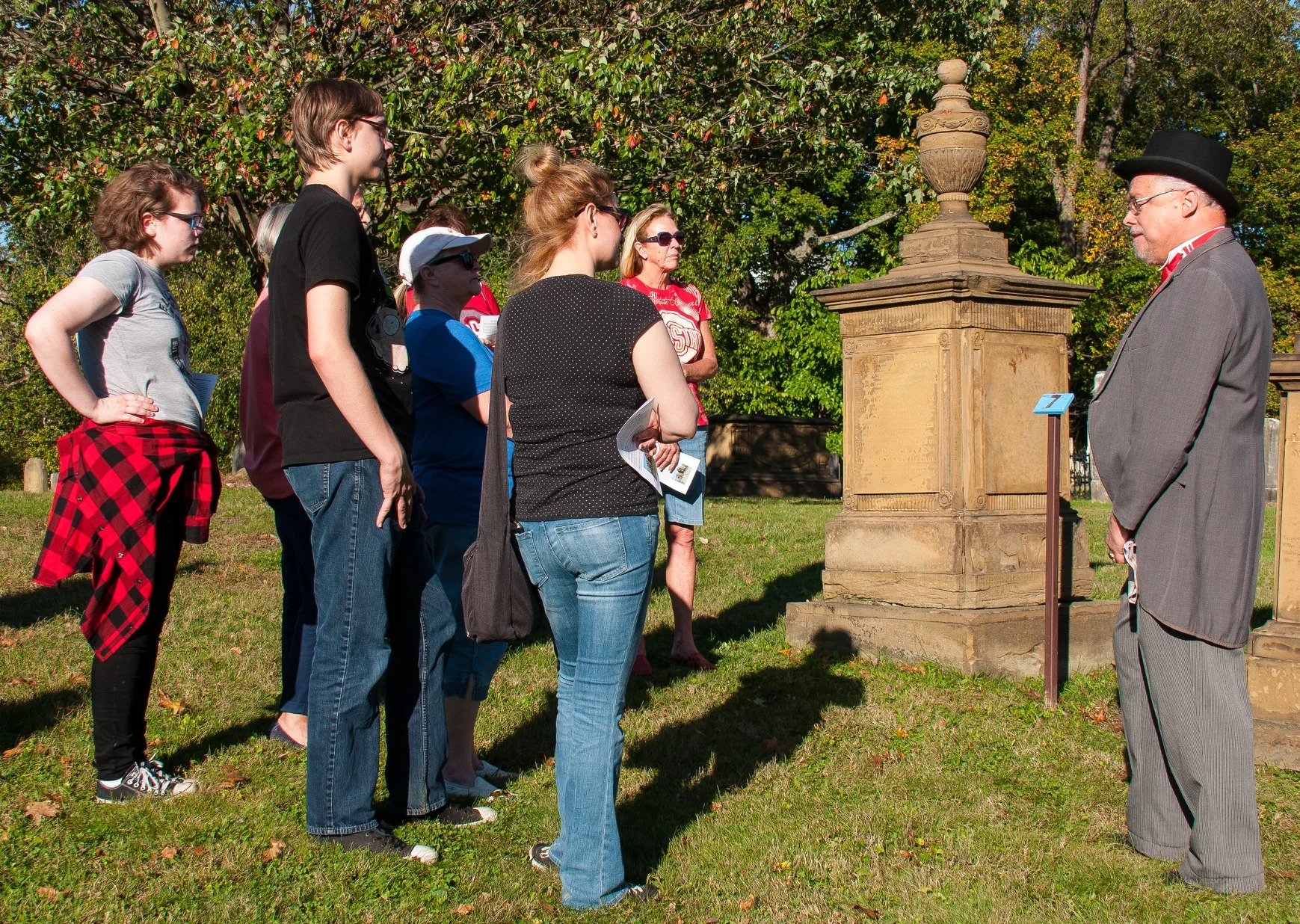Roughly 150 people attended the Ghost Walk this year, raising over $300 for the preservation of the cemetery. 