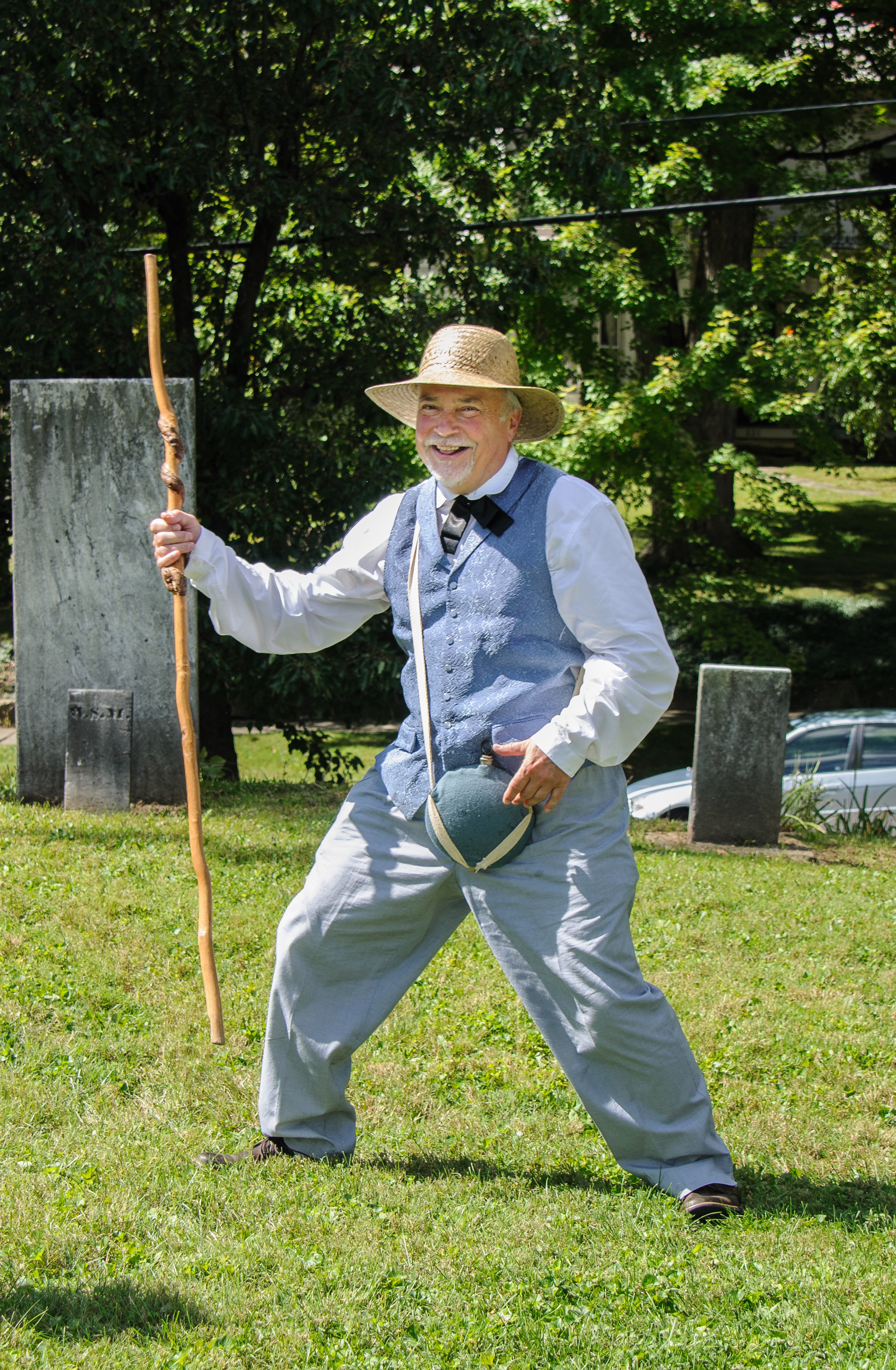 Kevin Bennett, one of our two volunteers playing Rev. Thomas Hughes.