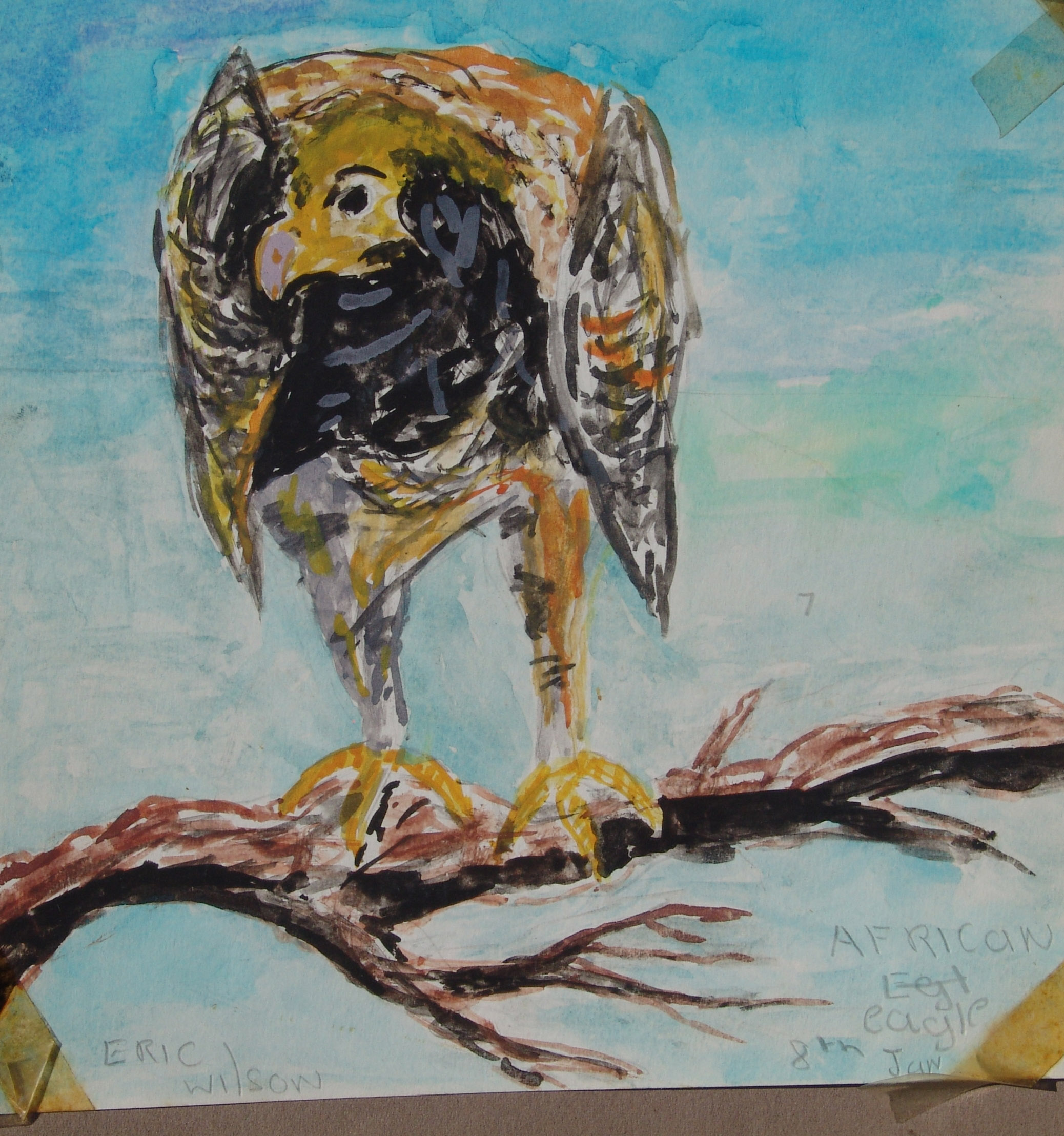 Painting of an African Eagle