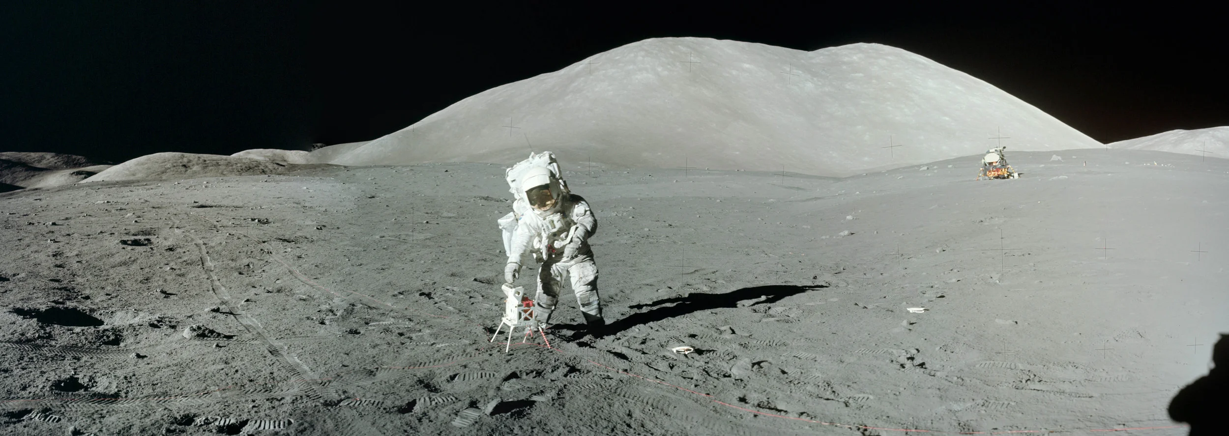 Geologist Jack Schmitt at Taurus Littrow. Apollo 17. The last men to walk on the moon.