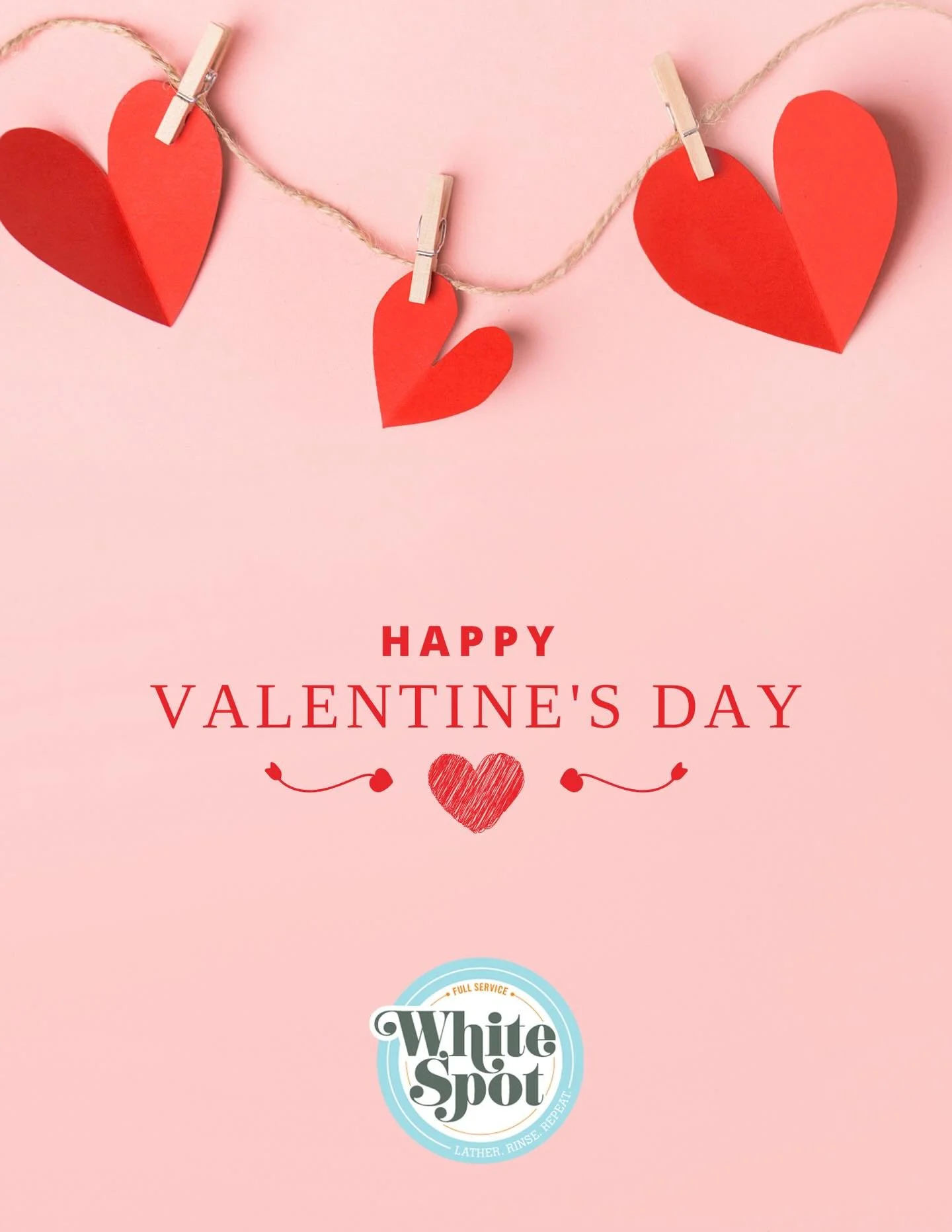 Roses are red 🌹

Violets are blue 💙

Your laundry is piling up&hellip;

We&rsquo;ve got you 😌🧺

Happy Valentine&rsquo;s Day from White Spot!
