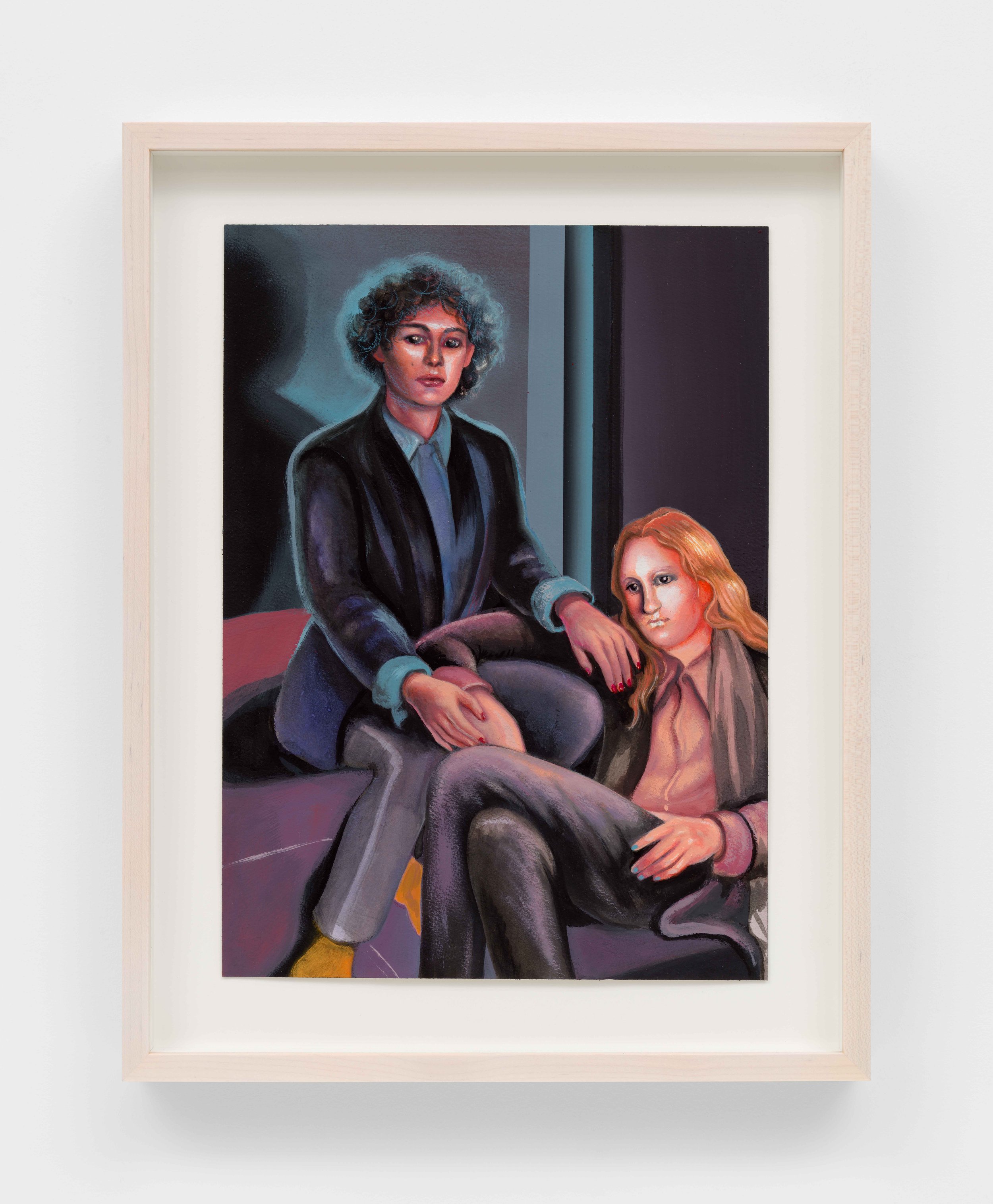 J+J, 2024, Watercolor, acrylic, and colored pencil on paper, 14 1/8 x 10 1/4 in (35.9 x 26 cm)