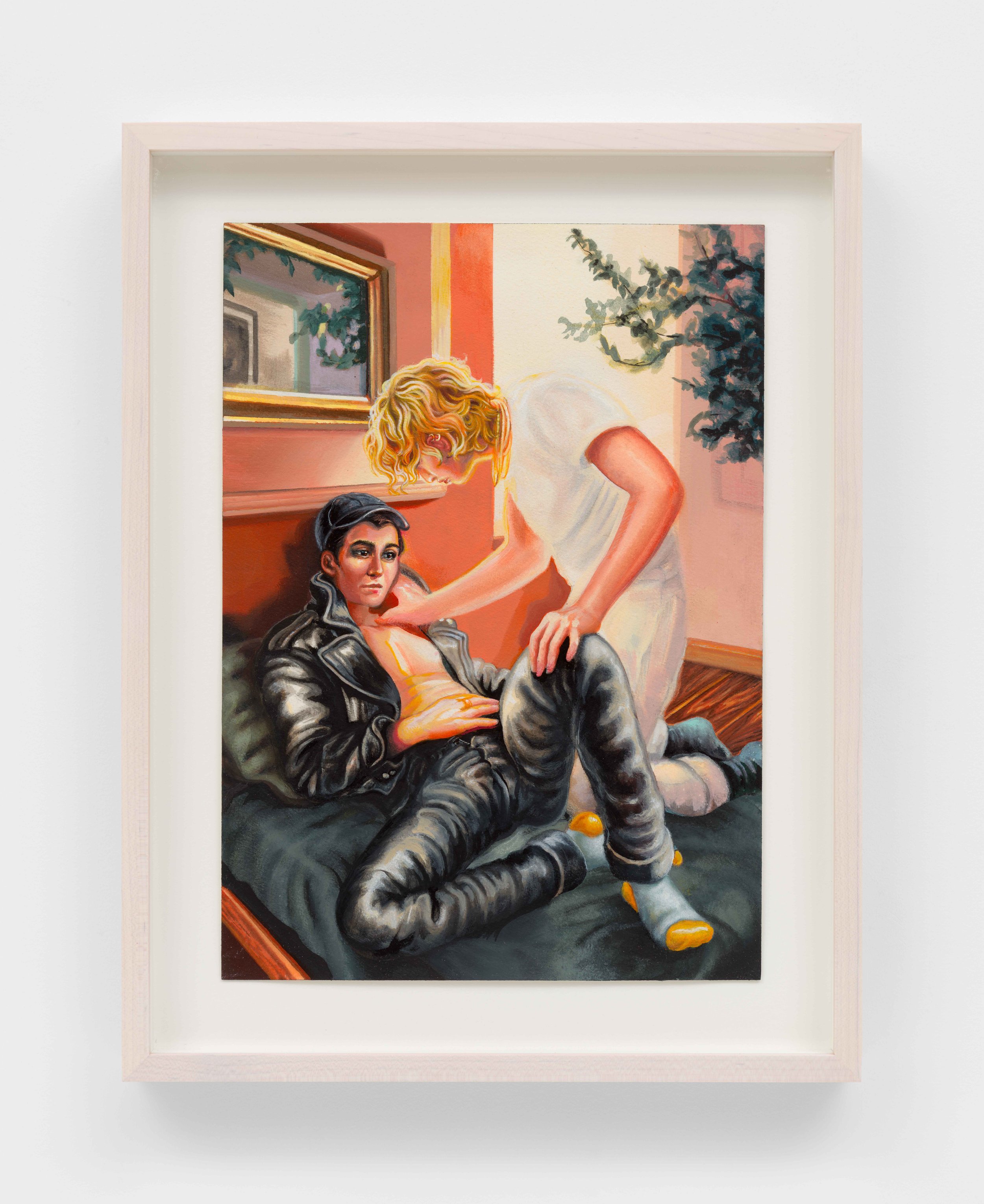 Lee/Al (Choke), 2024, Watercolor, acrylic, and colored pencil on paper, 14 1/8 x 10 1/4 in (35.9 x 26 cm)