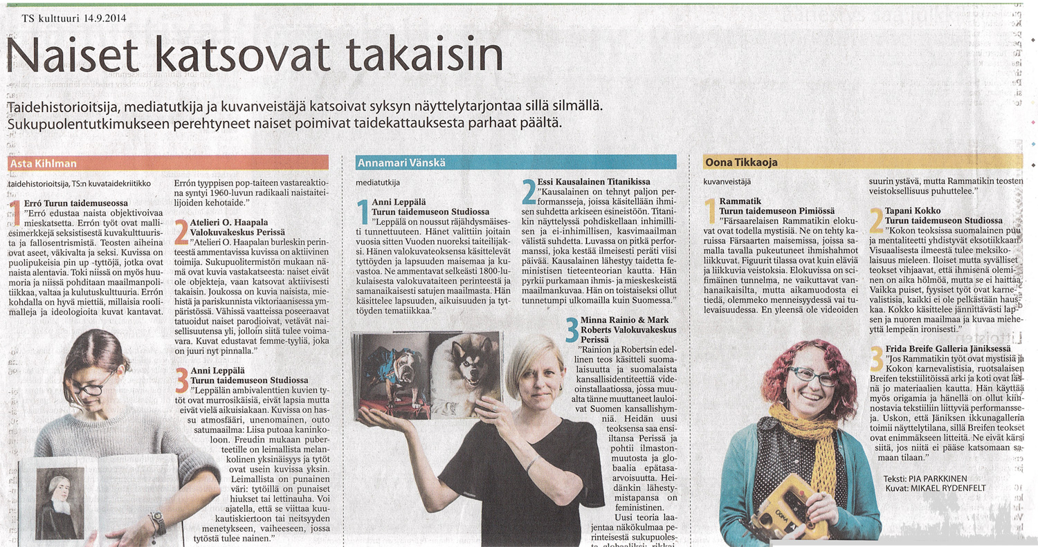 Turku Sanomat, 14.9.2014
