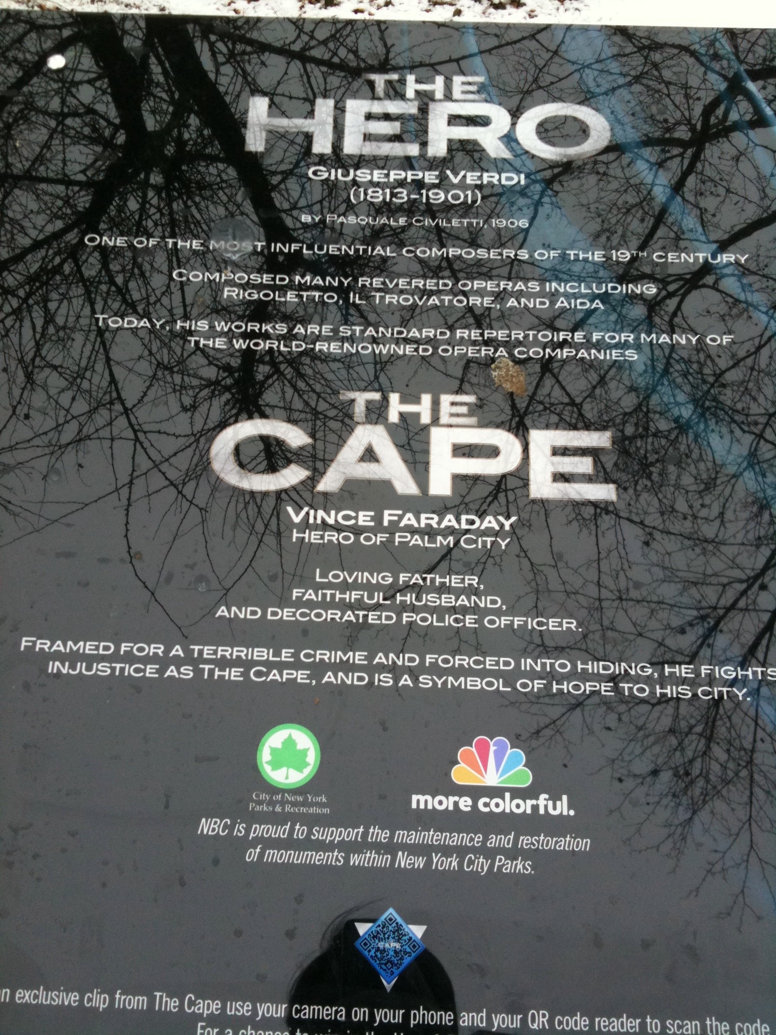 NBC Puts Cape on NYC Statue