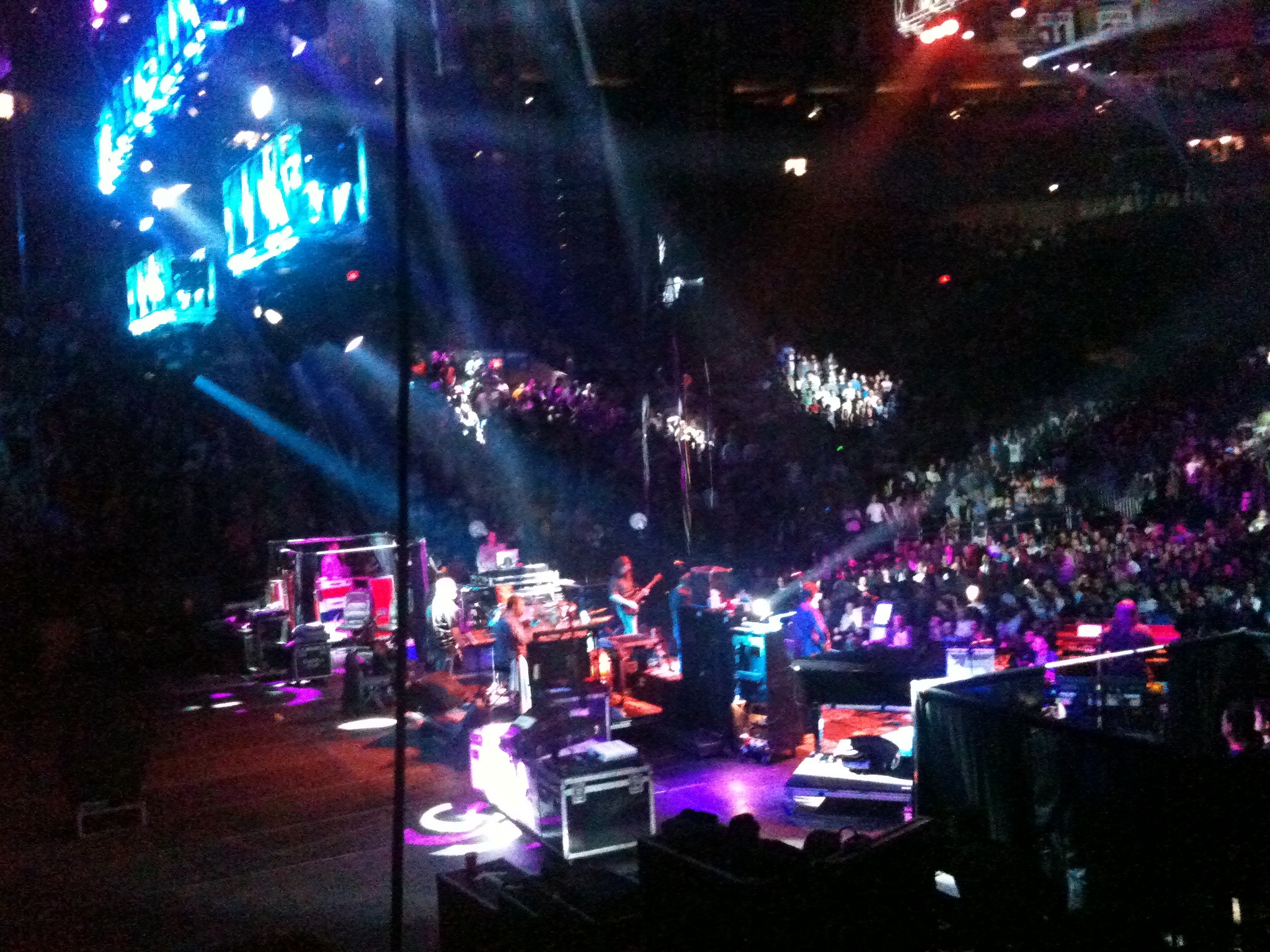 View of stage #furthur #msg 