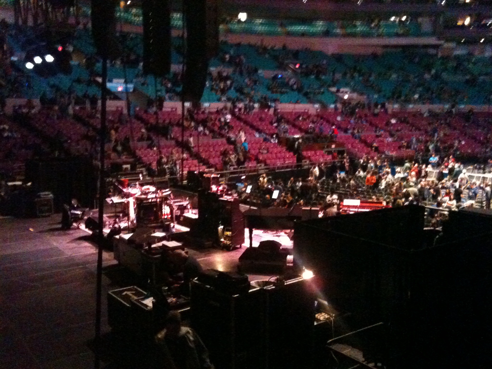 View of stage #furthur #msg 