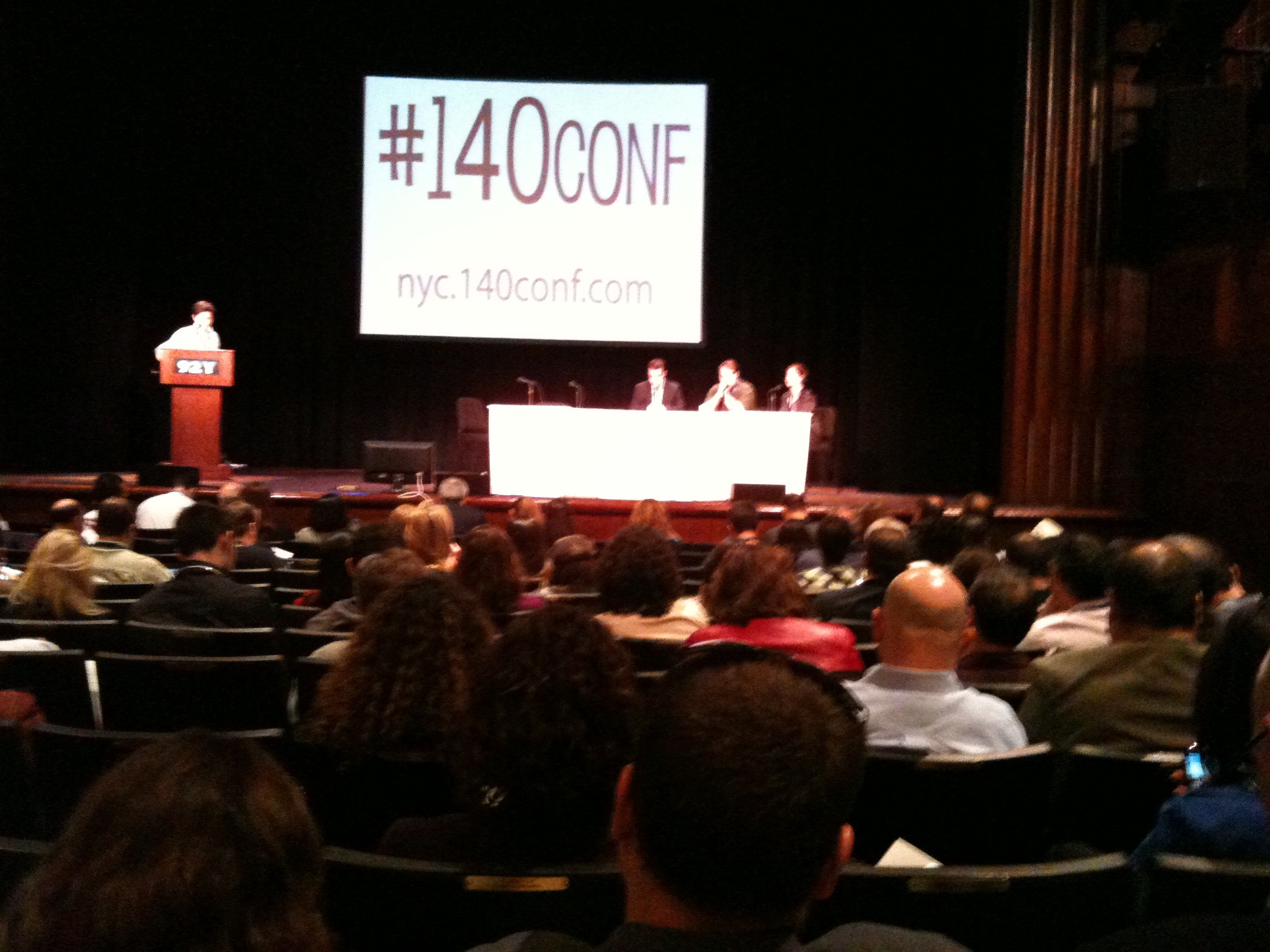 On Stage at #140conf in NYC