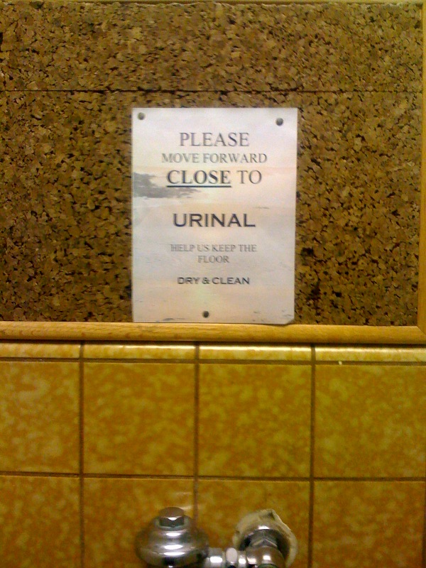 For the record the floor was clean.