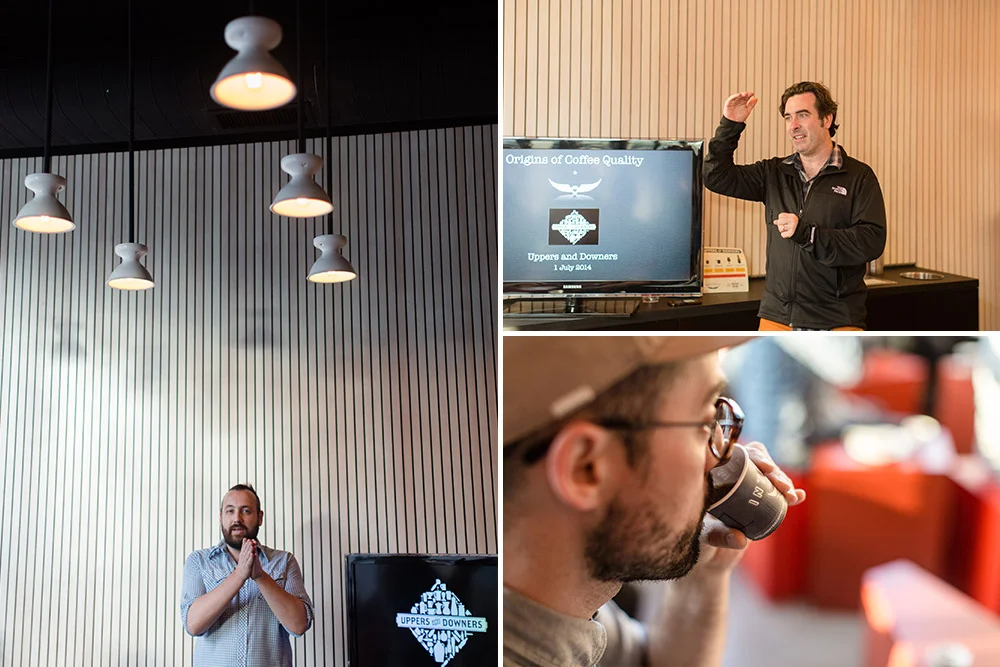 Left: Stephen Morrissey, Top right: Geoff Watts, Bottom right, Craighton Berman