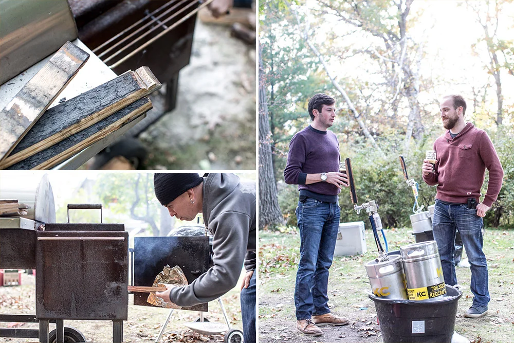 Cleetus at the smoker; Rob Brennan of Penrose, Paul Schneider of Solemn Oath