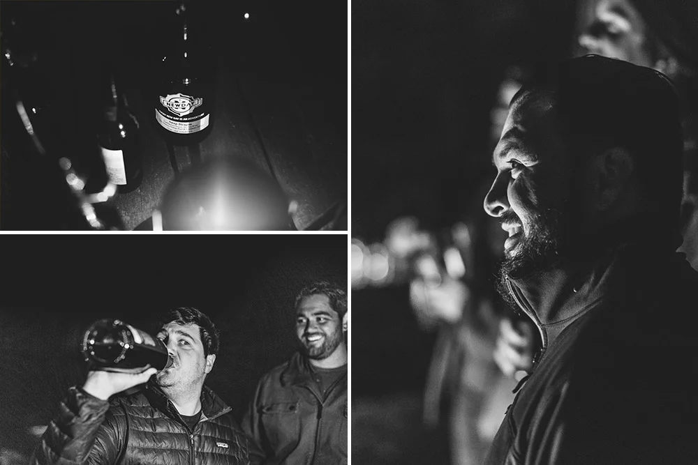 Andrew Osterman on the Eagle Rare, Nick Pankey; Alan Moreno of Plank Road Tap Room