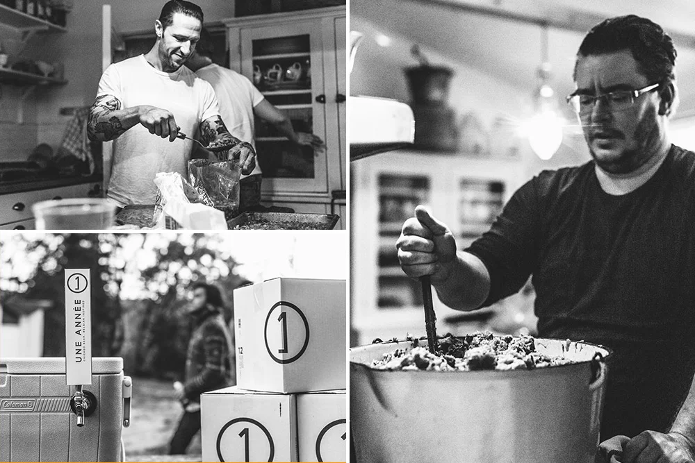 Dusek's Chef Jared Wentworth (right)