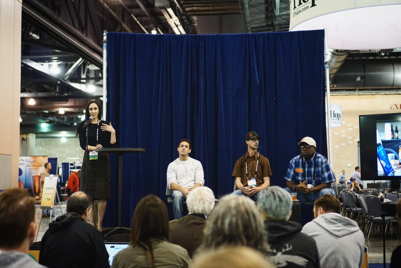 Erika Reitz from Draft Mag leading the media panel