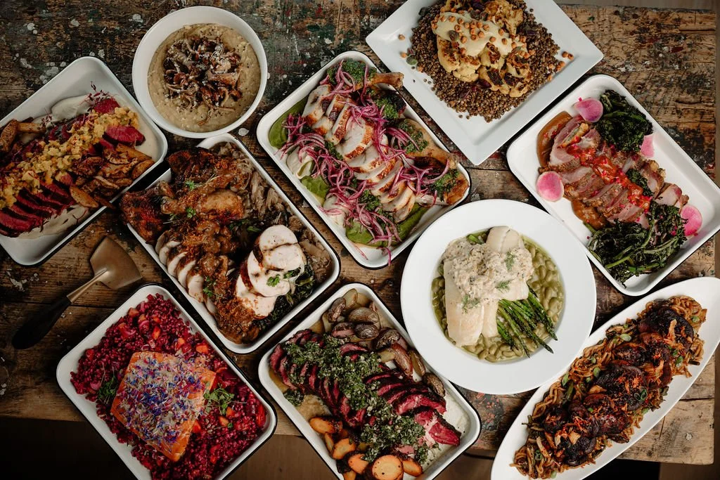 Variety of dishes from Applecroft Catering Waldoboro Maine