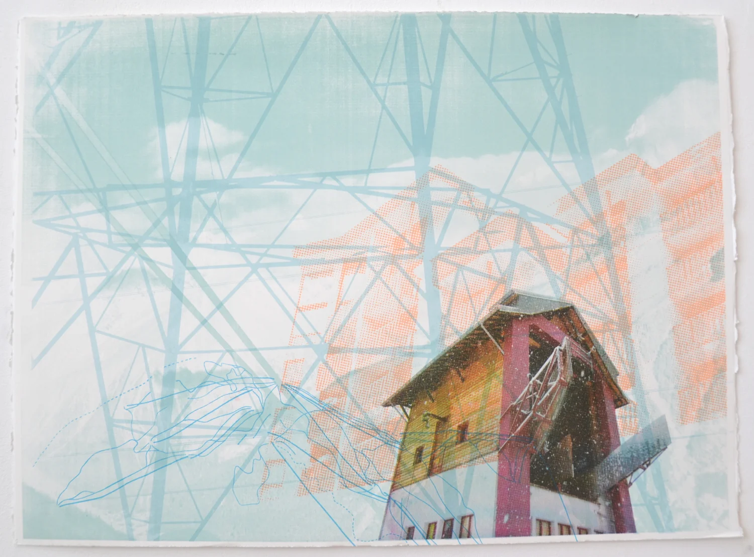  56.5 x 77 cm 

 Screenprint, 2013  ©Emily Moore  ​ 