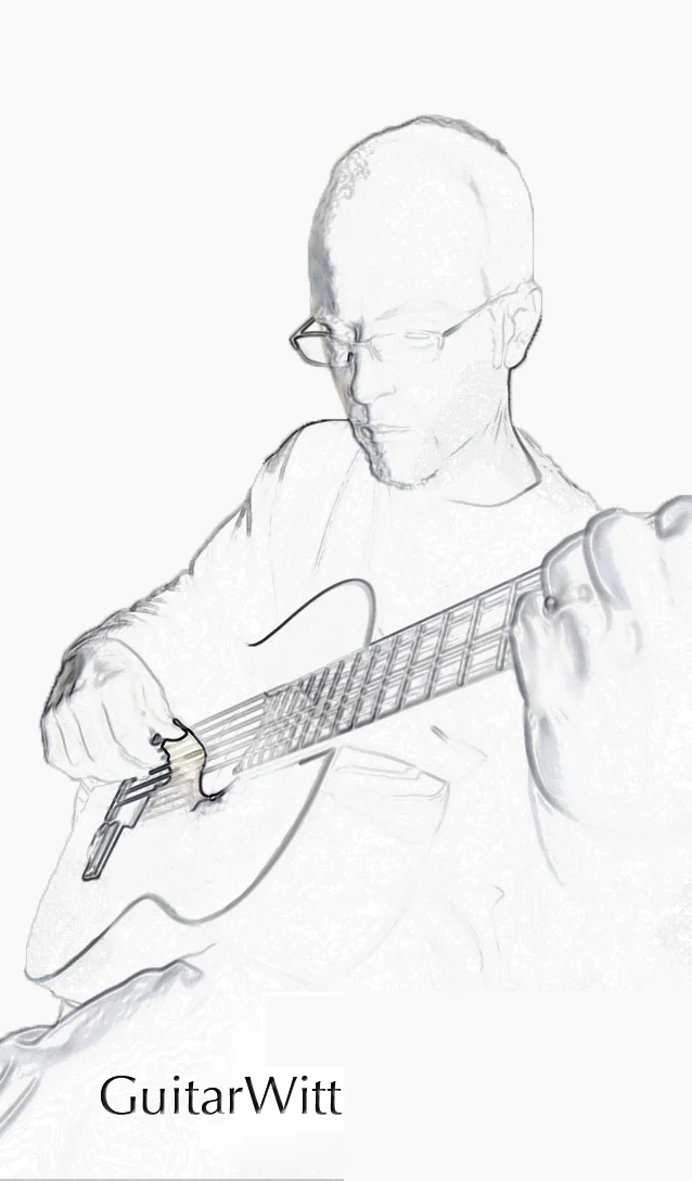 Santa Barbara's GuitarWitt Plays Leo Brouwer's Estudio Sencillos III, Classical Guitar Study, Recorded on GoPro Hero 4 Music