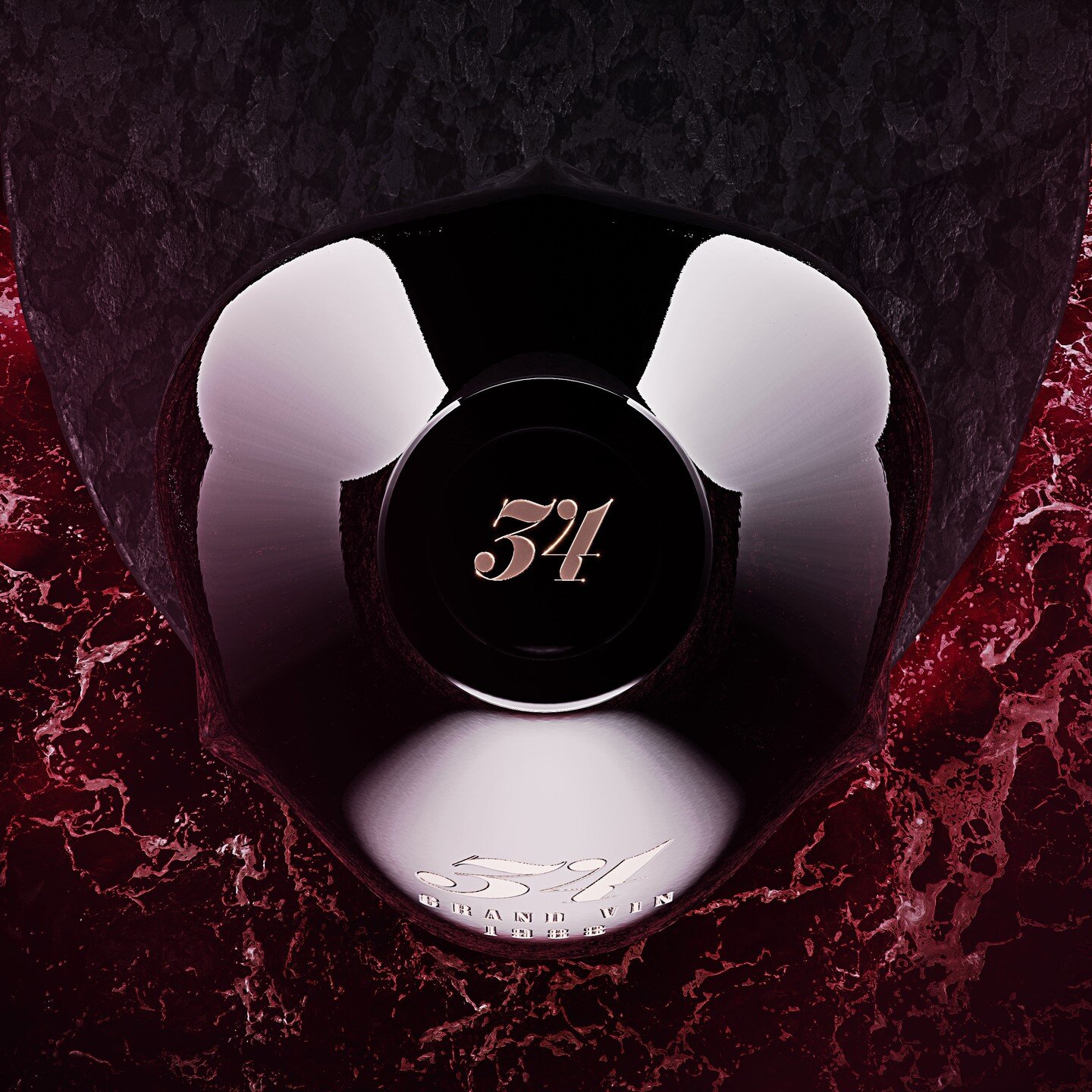 34 is suitable for premium red wines. The bottle can be black, white or covered with a gradient. The only recommended closure is @vinolok_global