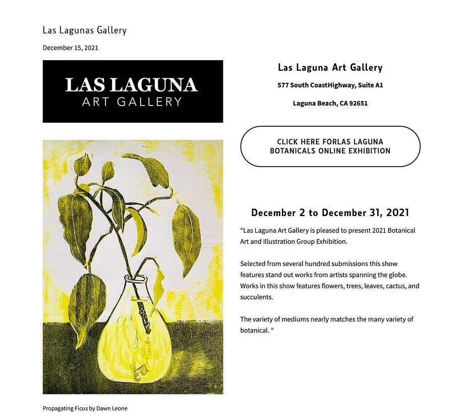 Only a few more days to browse Las Laguna&rsquo;s Art Gallery current show, Botanicals. Visit my site for more info and link to the gallery. #californiaartist #laslagunasartgallery #botanicals #botanicalart #printmakersofinstagram #laslagunas #ficus 