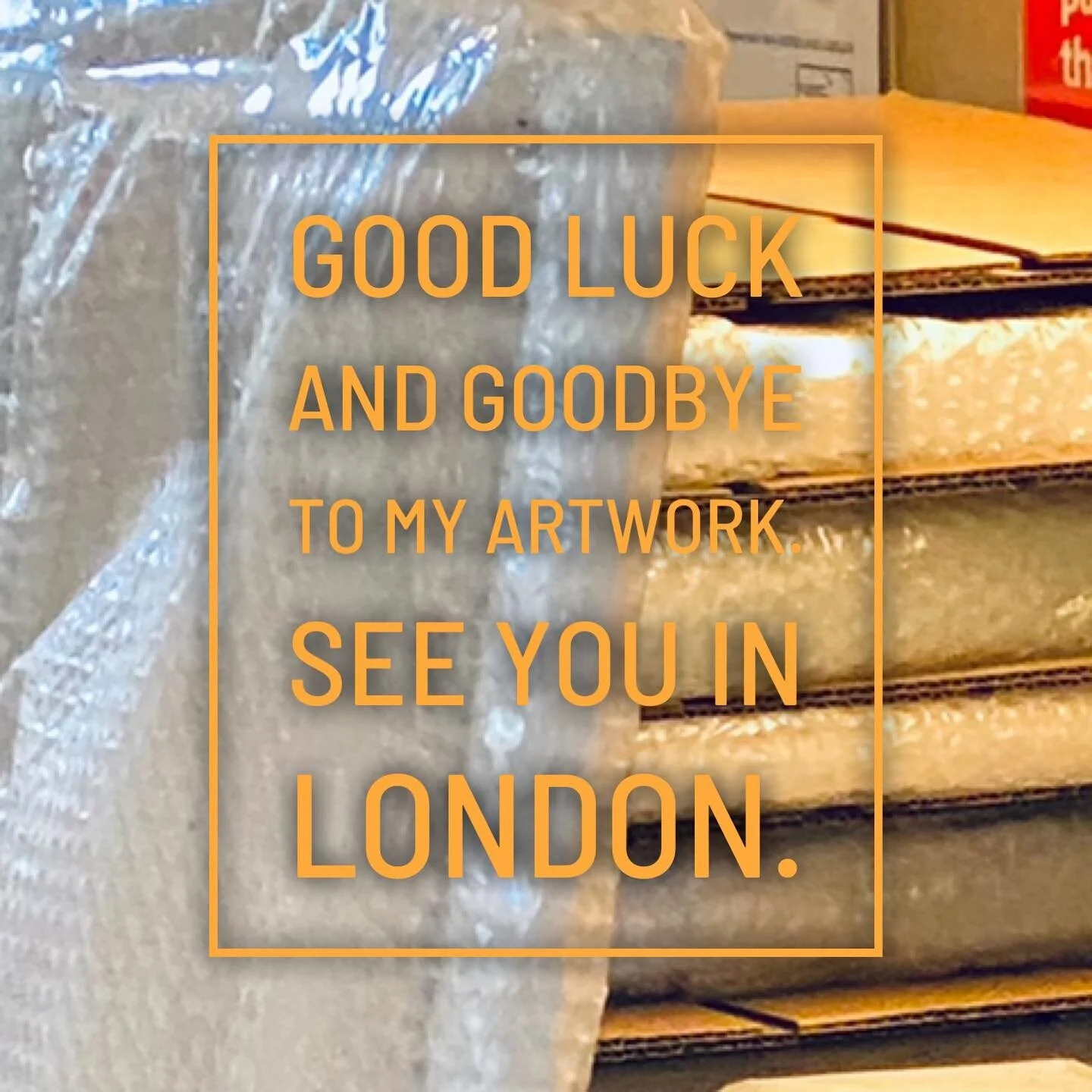 across the pond you go! Absolutely ecstatic to be a part of The Holy Art Gallery in London this month and into February. #theholyart #shippingartwork #acrossthepond #londonartgallery #artrepreneur #artgallery
