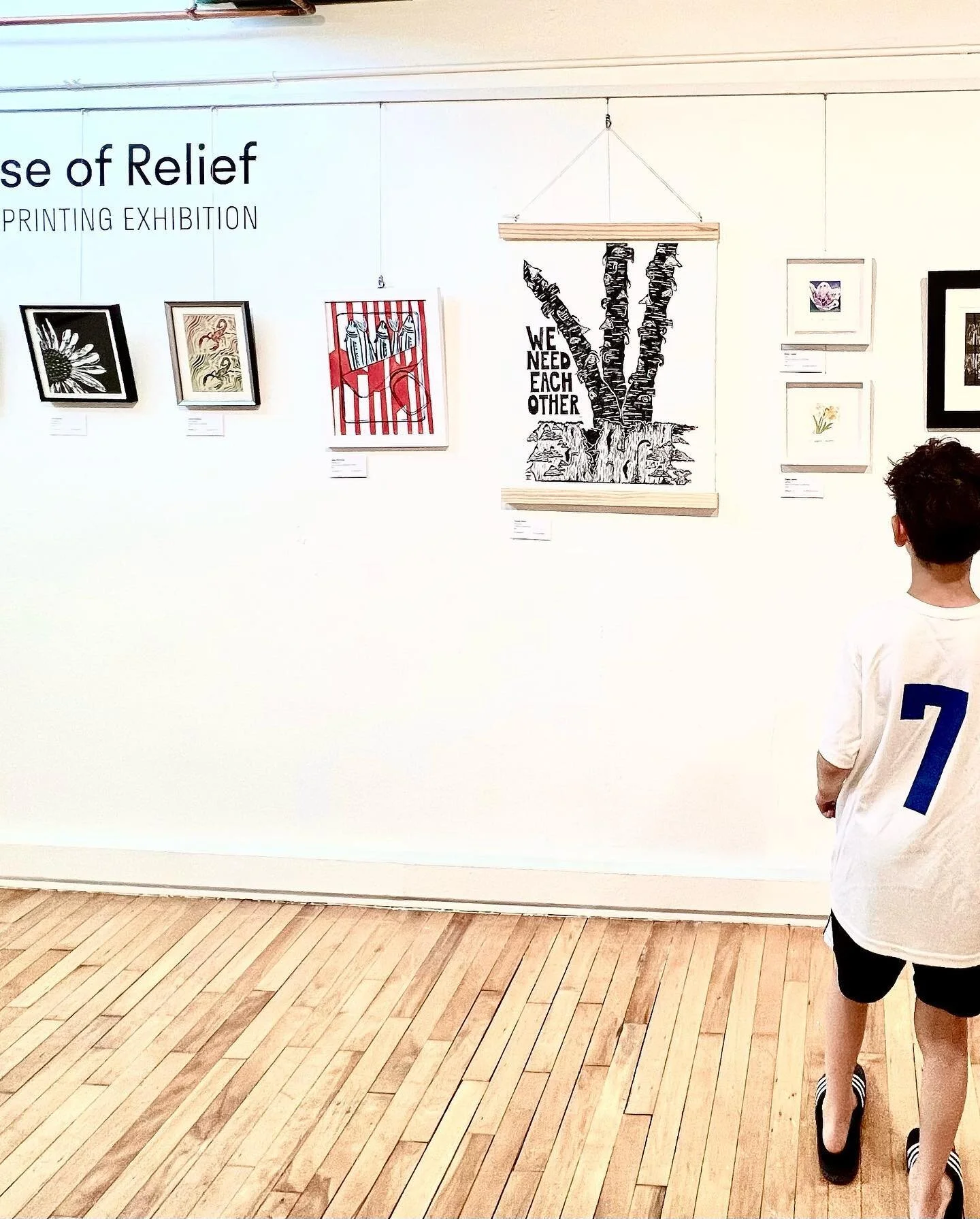 &lsquo;Sense of Relief&rsquo; at Sparrow Art 🐦 featuring some of my work and other local printmakers. Happy to be a part the exhibit!. #printmaking #reliefprintmaking #vermontartists #vermont #middleburyvt #sparrowartsupply