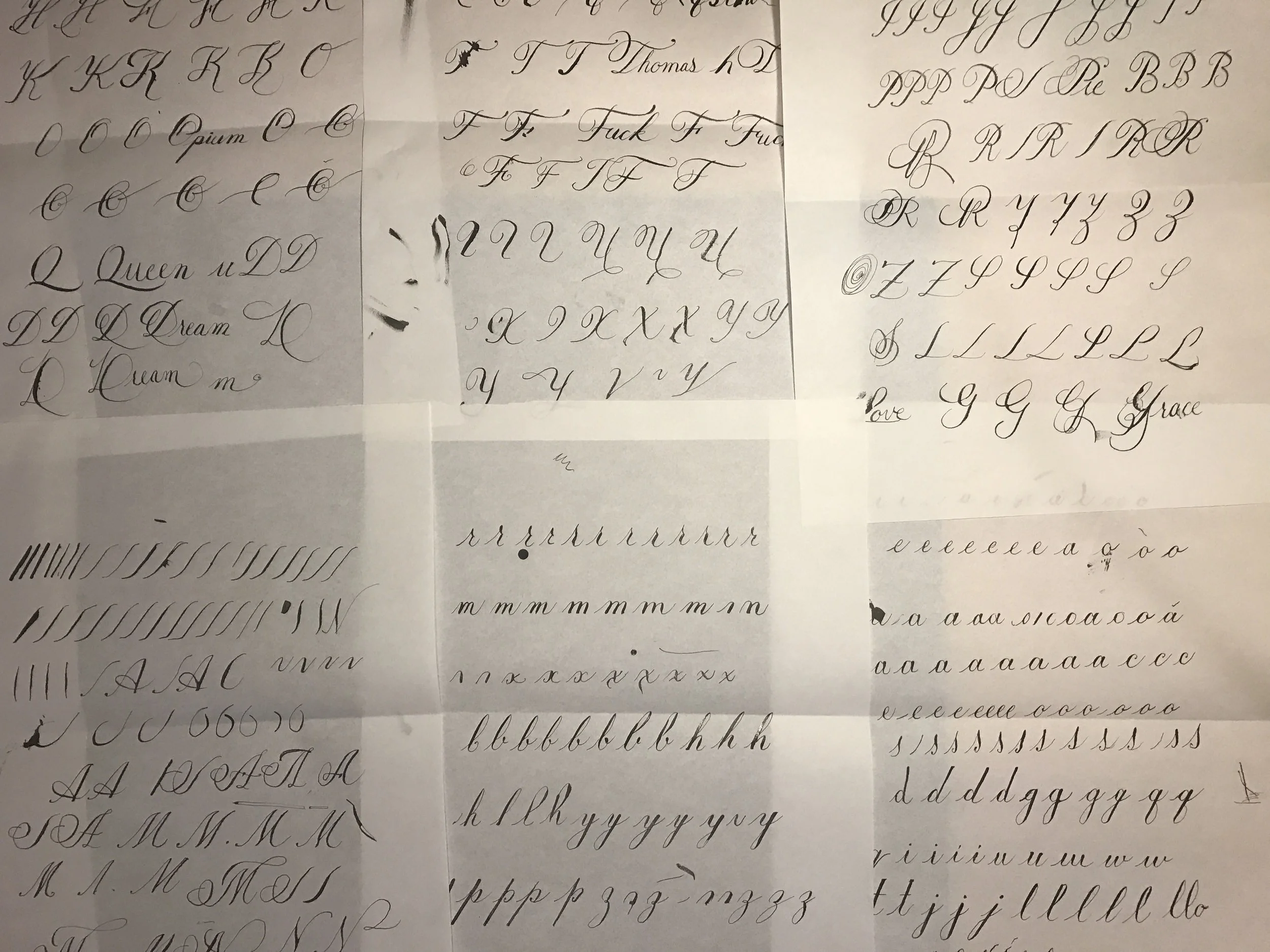 Using a pointed pen to learn Copperplate is a much more difficult and finicky endeavor. 