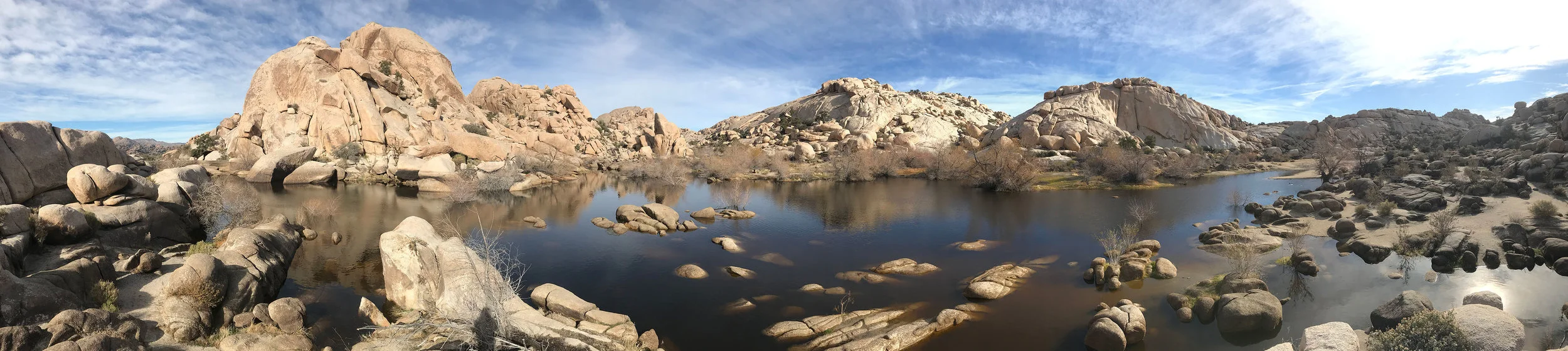 Barker Dam: It was bone dry when I was here in August, but right now it’s a breathtaking lake. If you get out early, you can beat the crowd and enjoy the stillness.