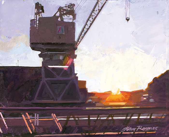Crane at Dawn