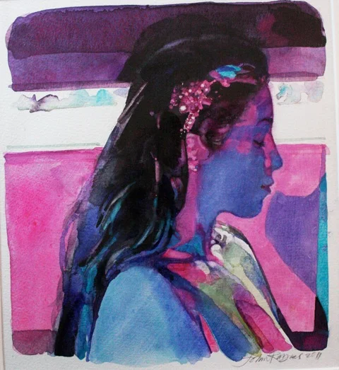 Debi, Magenta and Blue