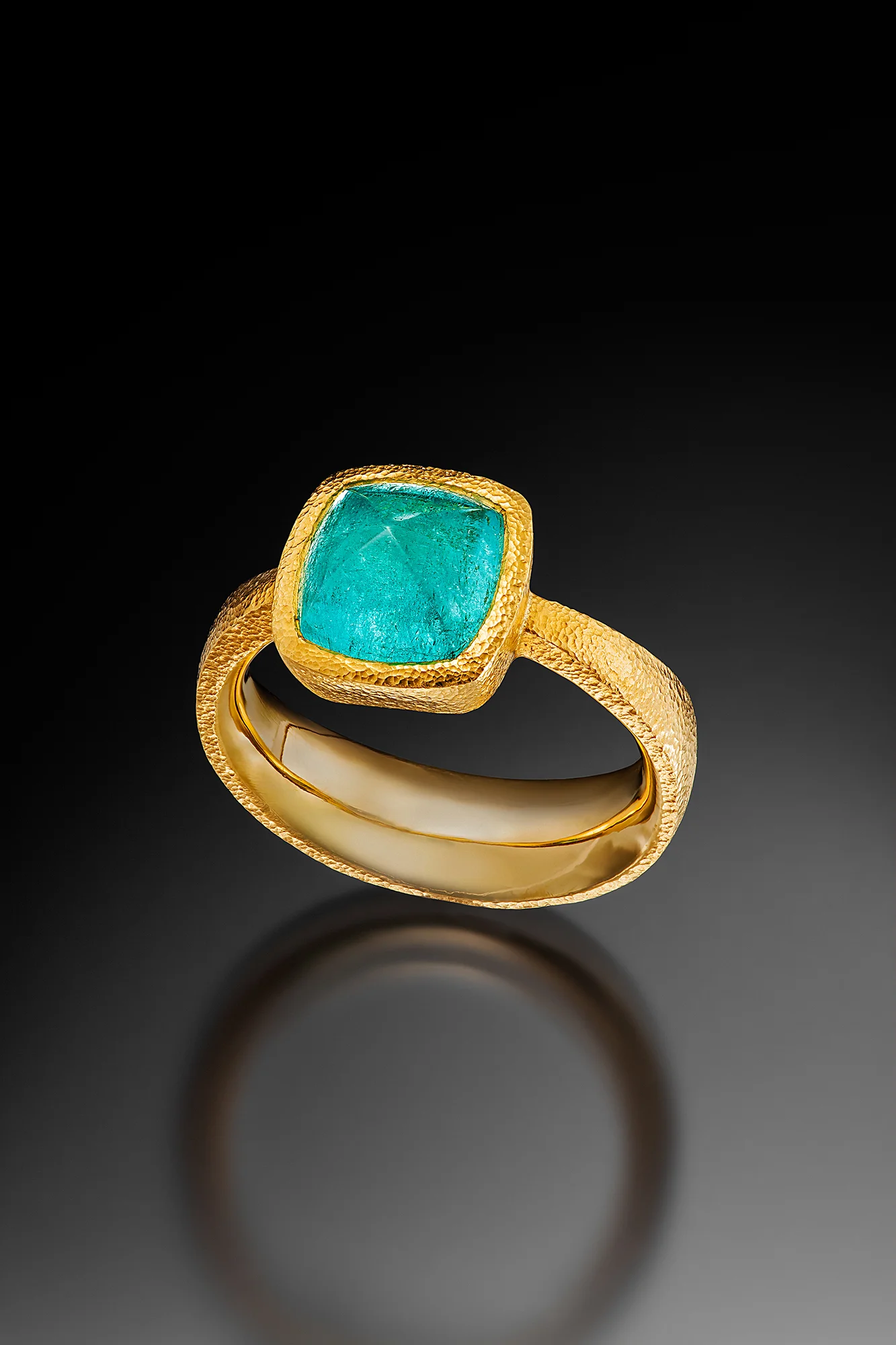 Paraiba Sugarloaf Ring