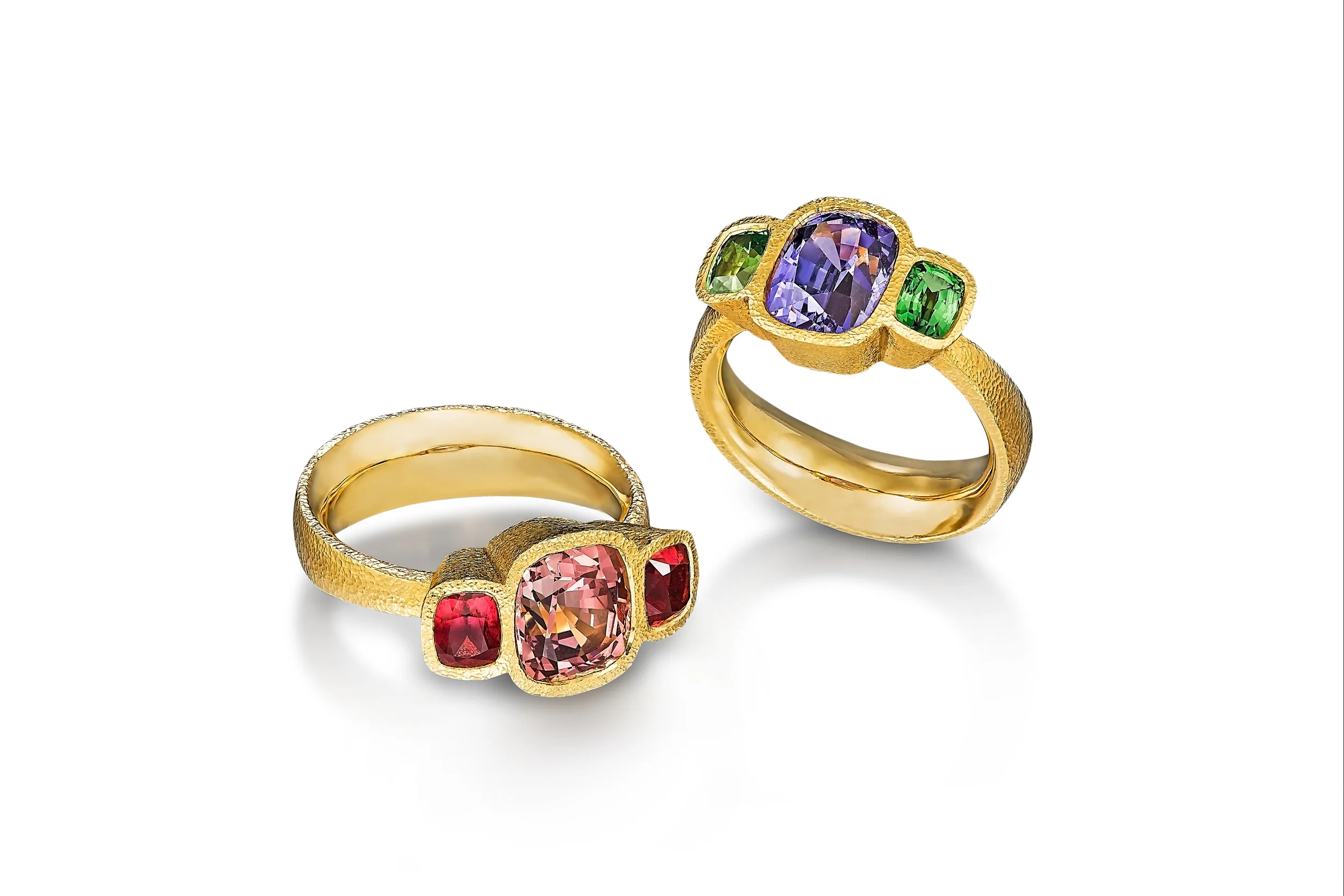 Three-Stone Rings