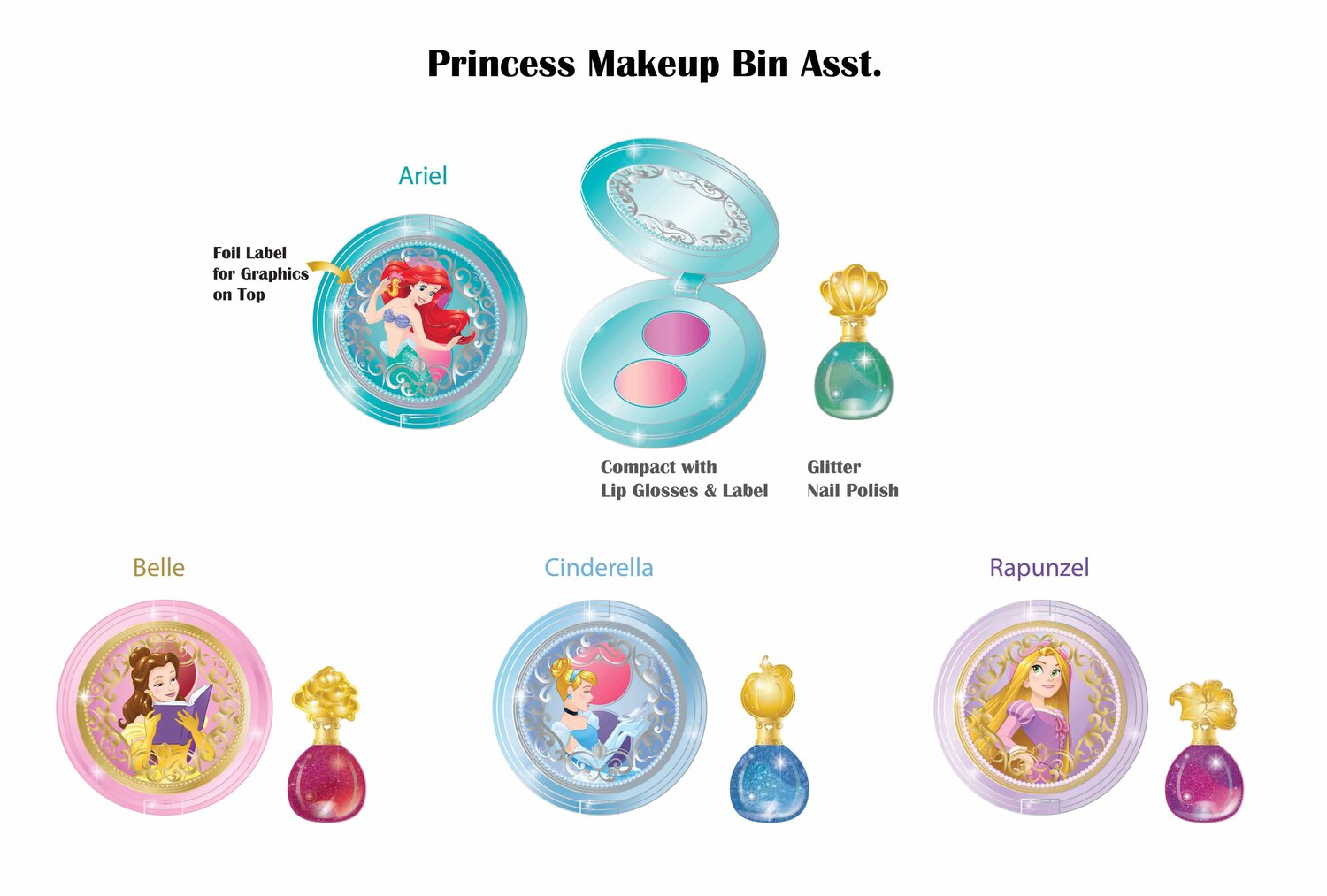 Disney Princess Dp Nail Polish Set 