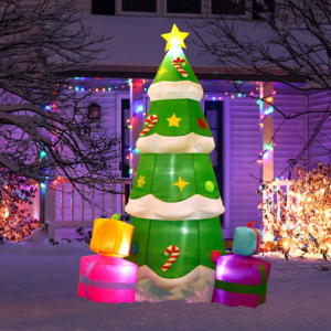 8' Snowy Everygreen Holiday Inflatable 04.png