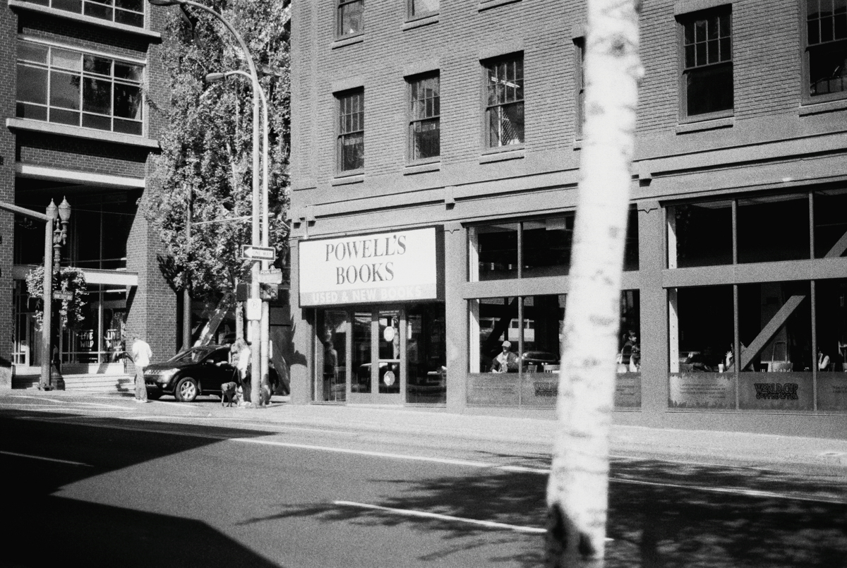 Powell's Books Portland | Black and White Film Photography by Azzari Jarrett