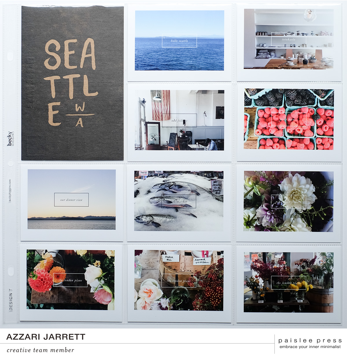 Seattle Project Life Layout | Azzari Jarrett
