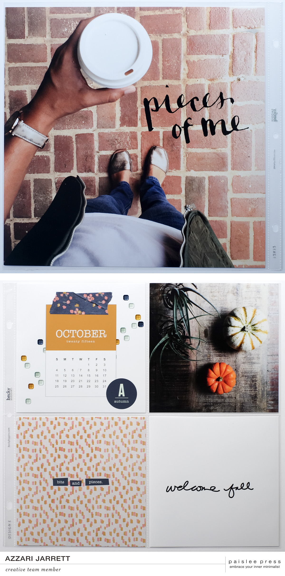 October Layouts with Paislee Press | Azzari Jarrett