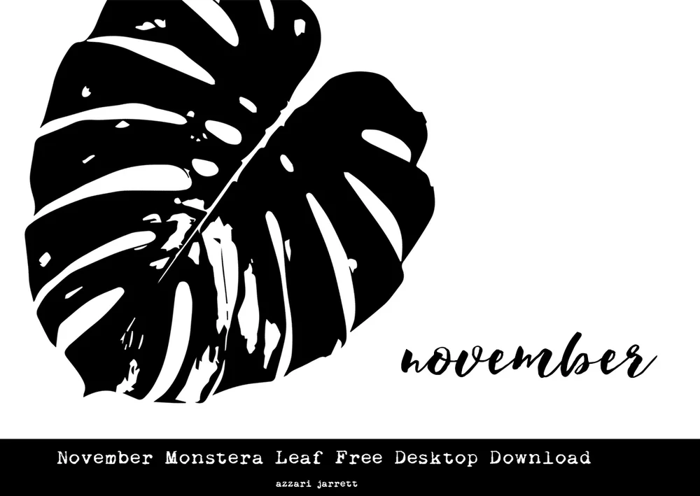November Free Calendar Printable + Desktop Downloads