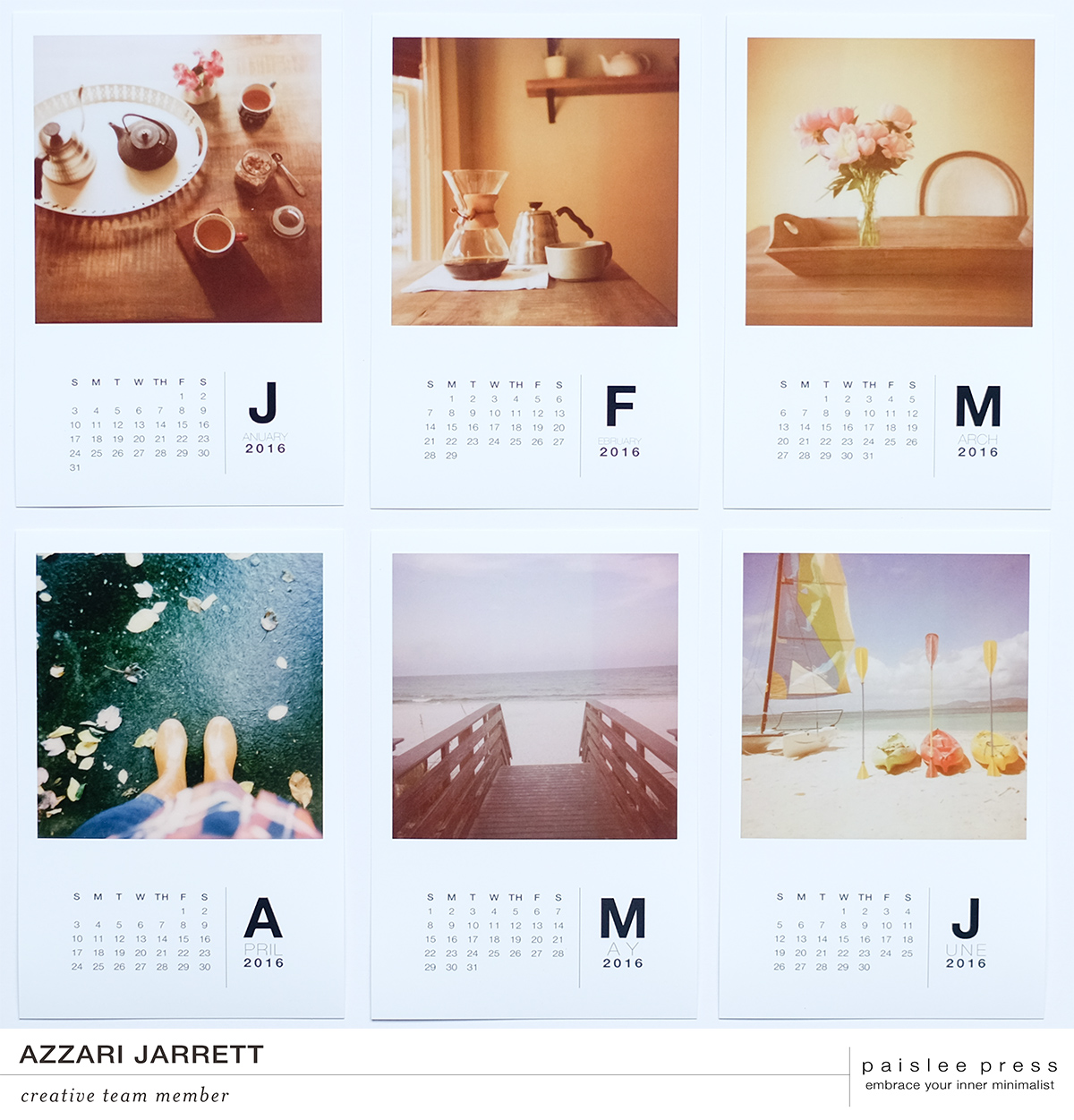 Paislee Press 2016 Calendar Kit | Azzari Jarrett