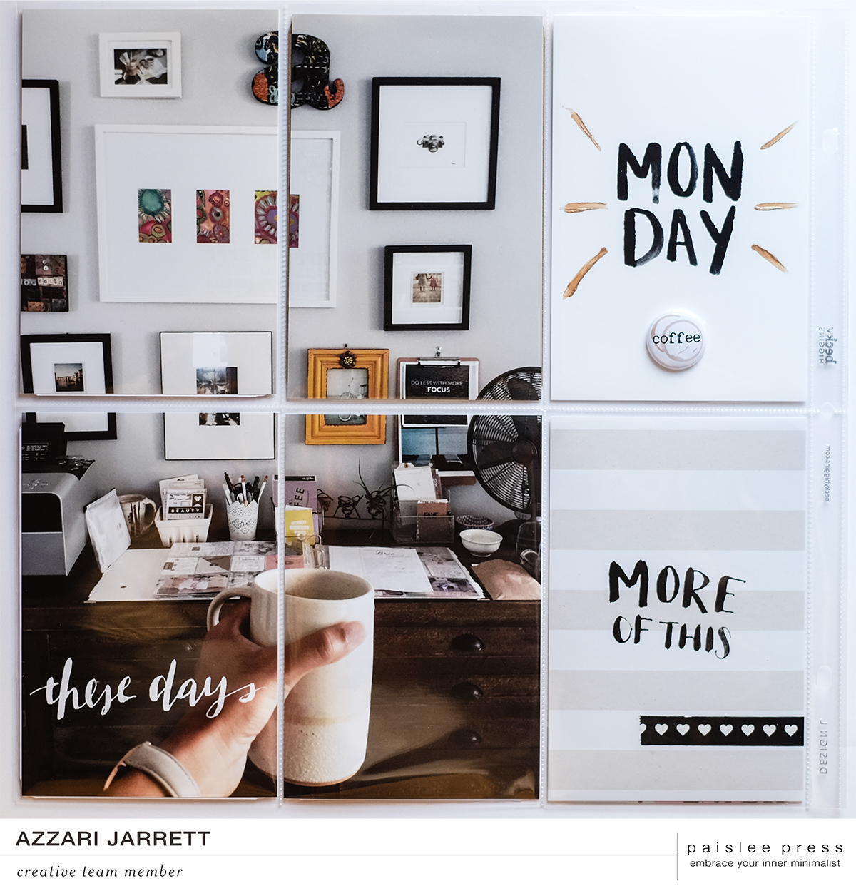 November Monthly Layout with Paislee Press | Azzari Jarrett