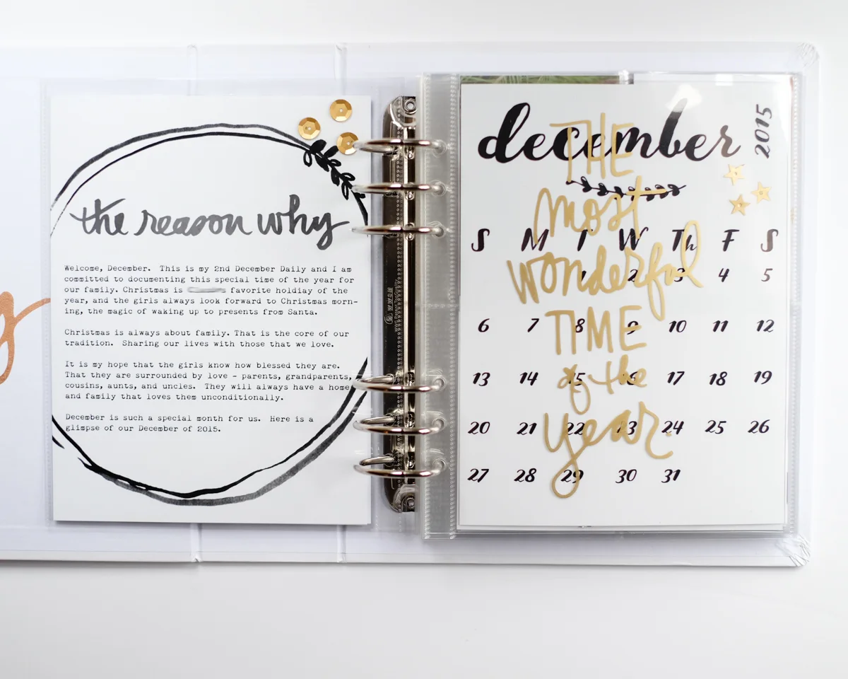 December Daily 2015 Foundation Pages | Azzari Jarrett