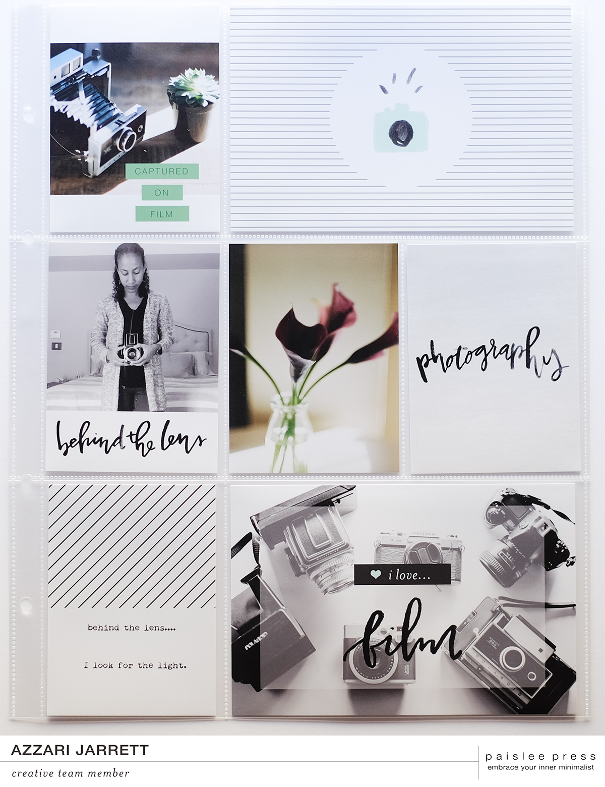 Behind the Lens Project Life Layout | Azzari Jarrett
