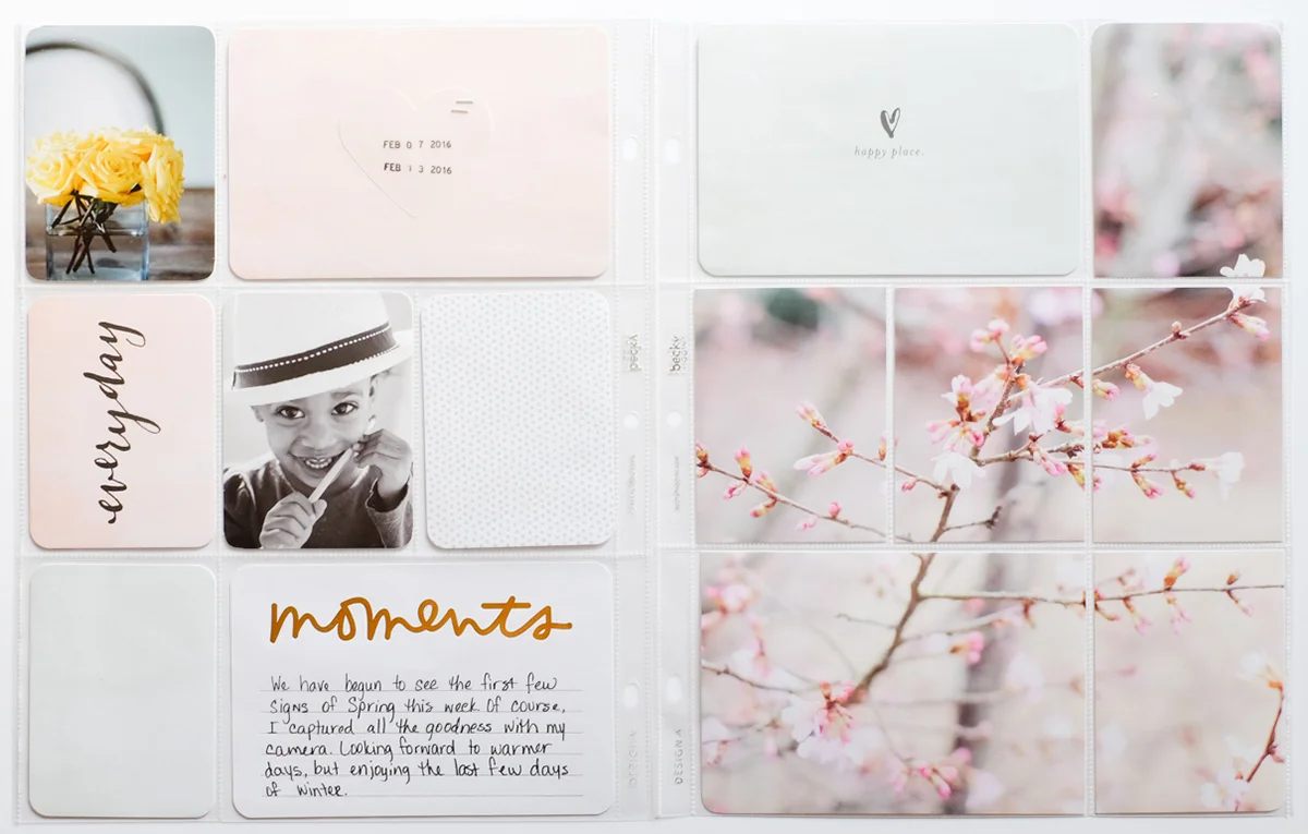February 2016 Project Life Layouts | Azzari Jarrett