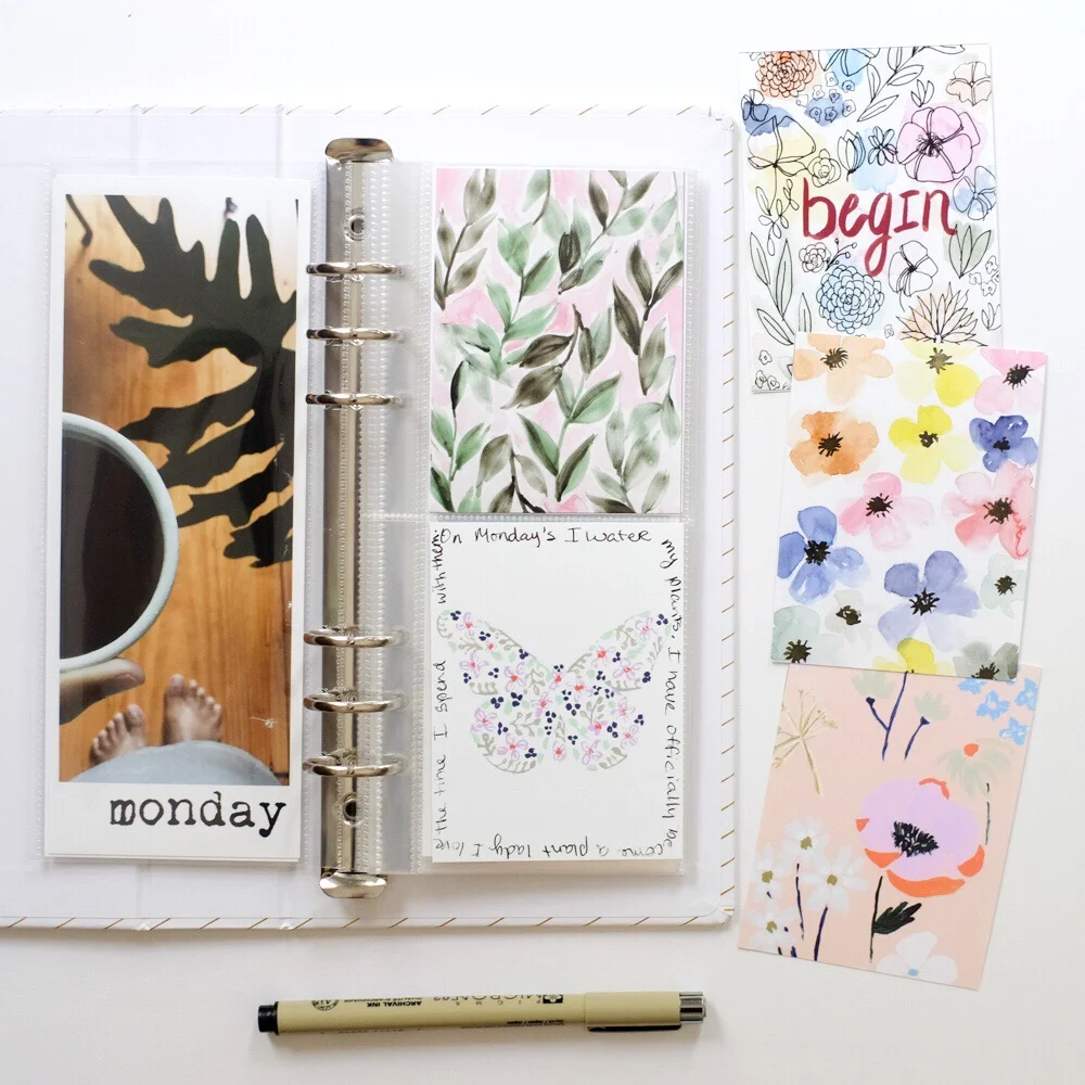 Floral Printable Journal Cards