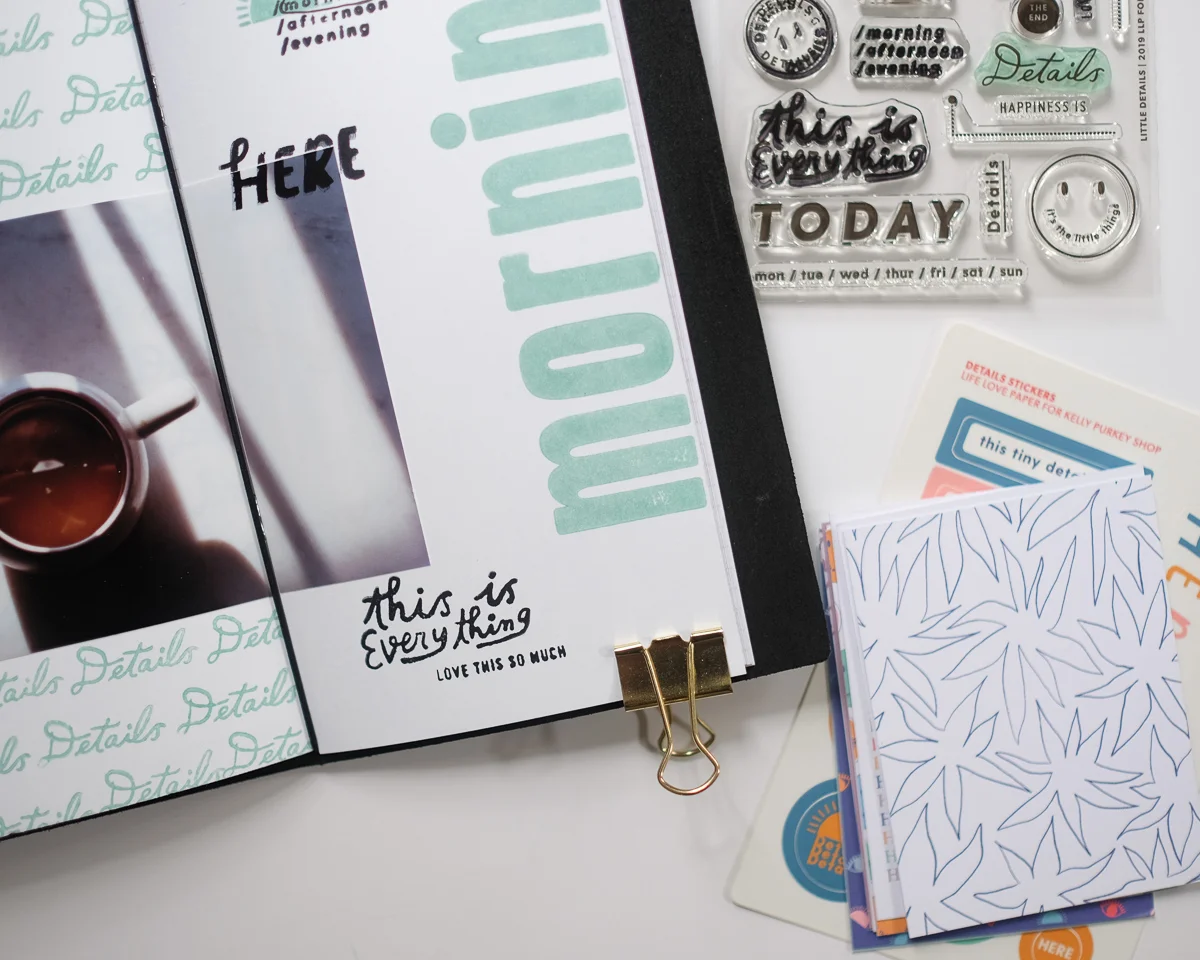 Traveler’s Notebook Details Layout by Azzari Jarrett