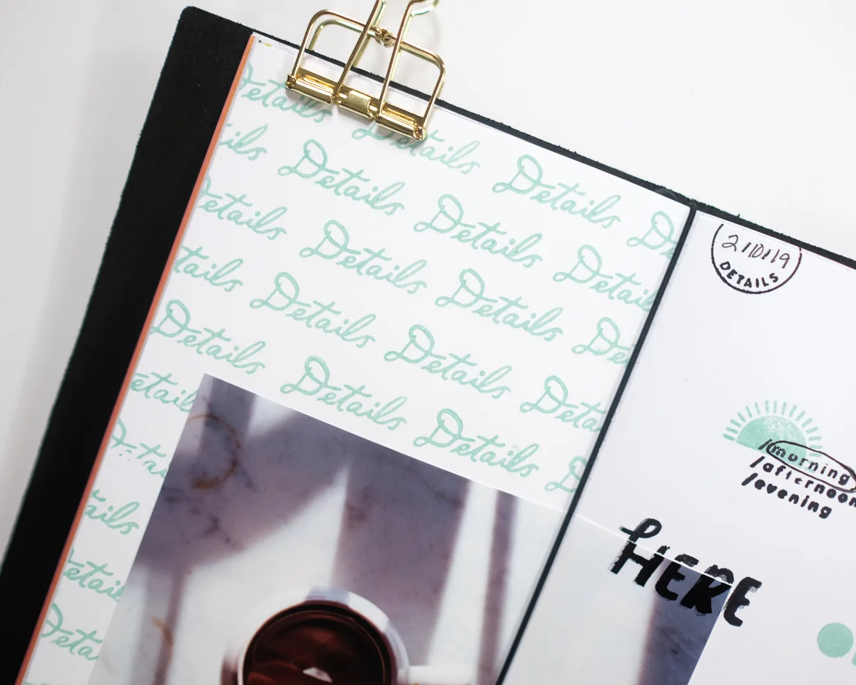 Traveler’s Notebook Details Layout by Azzari Jarrett