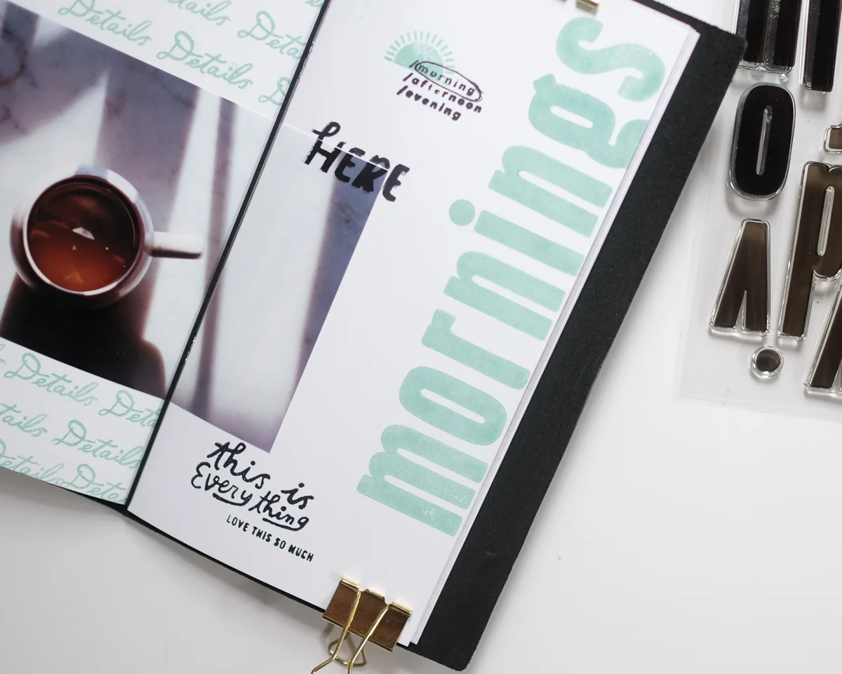 Traveler’s Notebook Details Layout by Azzari Jarrett