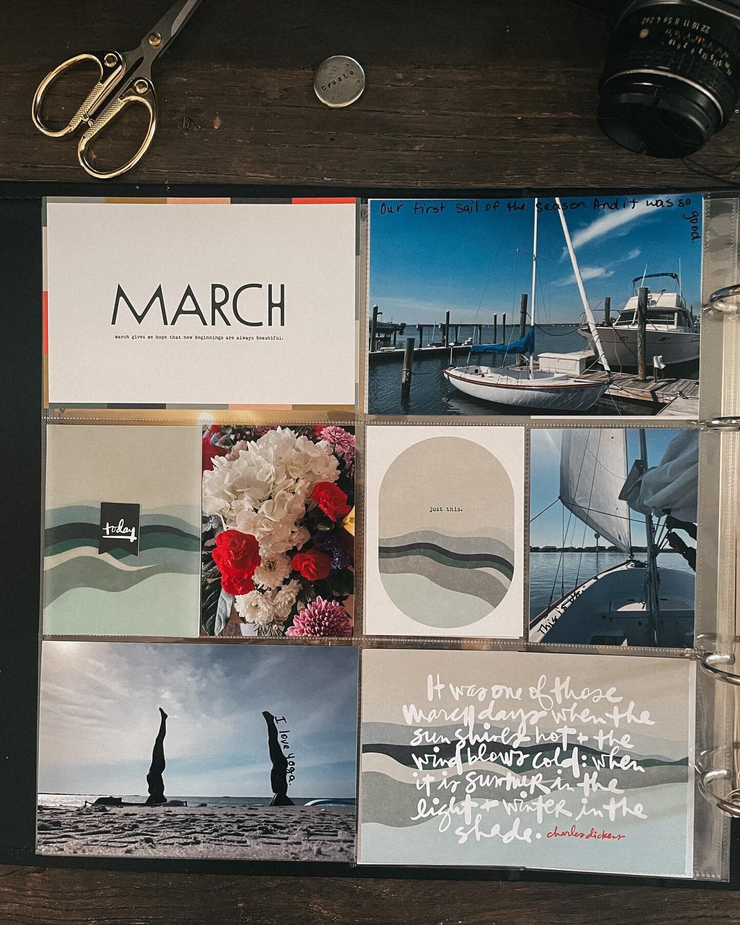 March spreads in my #projectlife album, using journal cards from the @aliedwardsdesigninc Stories by the Month March Kit. 

Writing directly on my photos, keeping it simple, getting it DONE 💕

#azzariprojectlife #projectlife2024 #documenting #scrapb